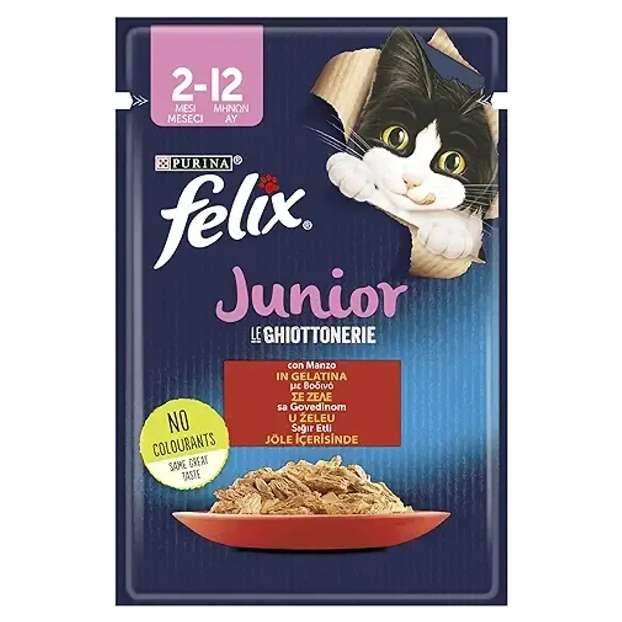 Felix Felix Junior Sığır Etli Yaş Yavru Kedi Maması 85 G