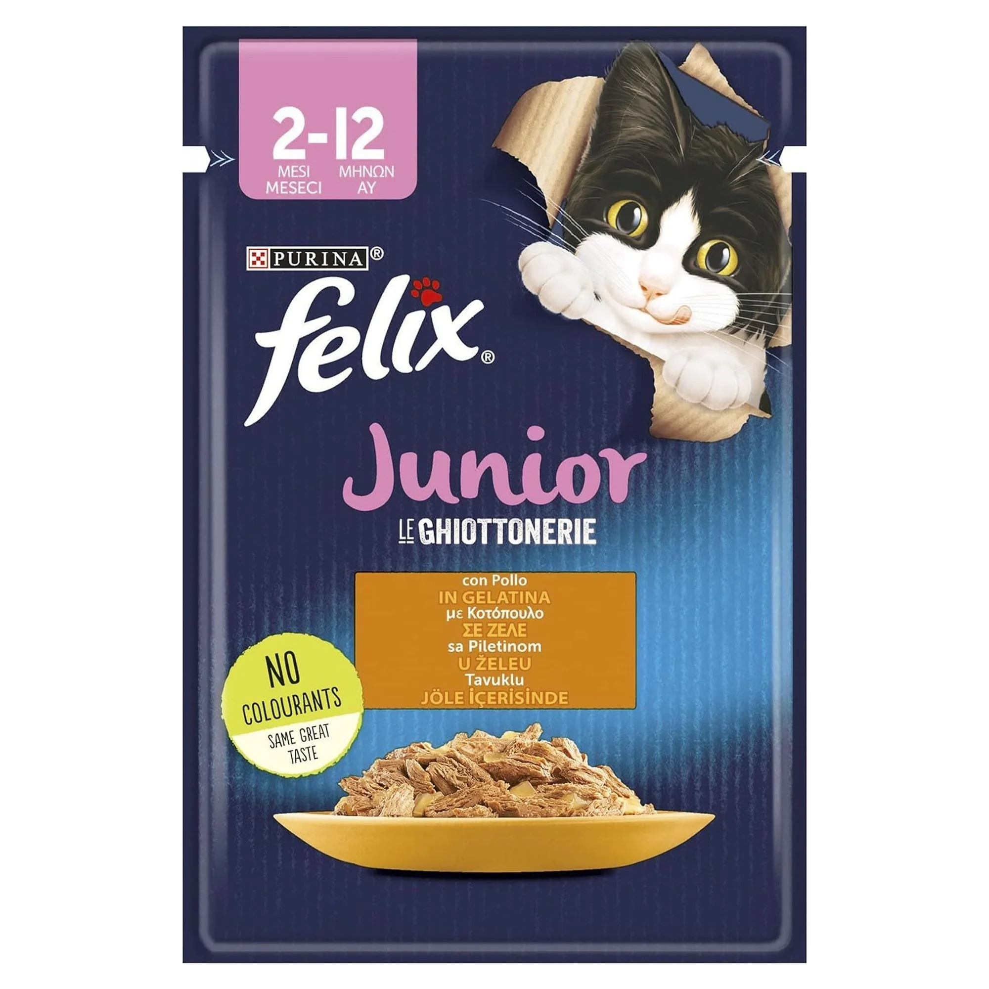 Felix Junior Tavuk Etli Yaş Yavru Kedi Maması 85 G