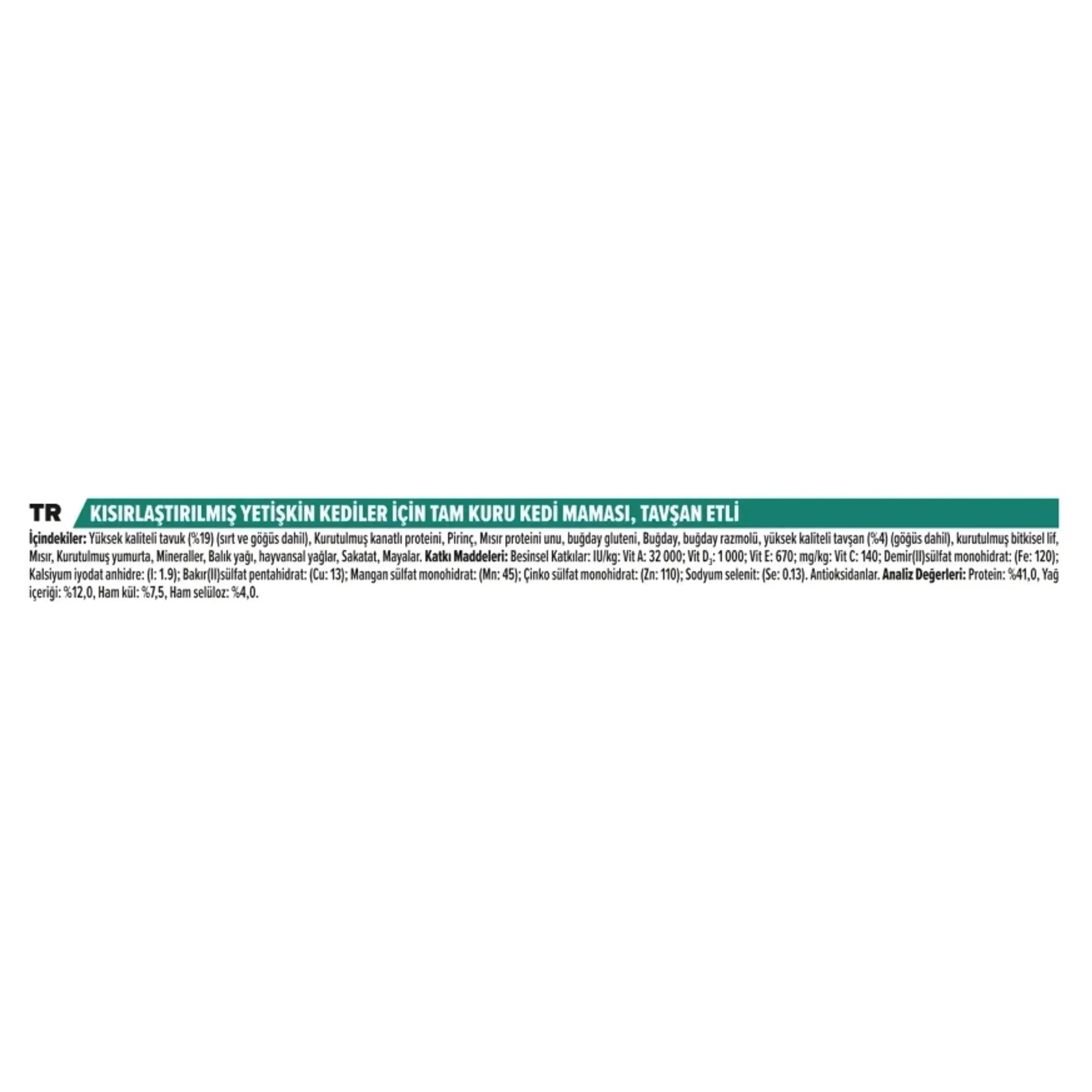 Pro Plan Sterilised Renal Tavşan Etli Kısırlaştırılmış Yetişkin Kedi Maması 10 KG — Normal, 10 kg — Görsel 6
