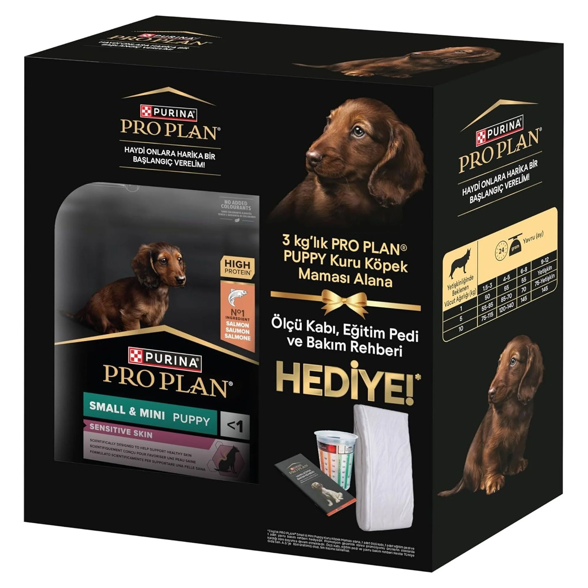 Pro Plan Pro Plan Puppy Somonlu Yavru Köpek Maması (+Eğitim Pedi, Bakım Rehberi) 3 KG