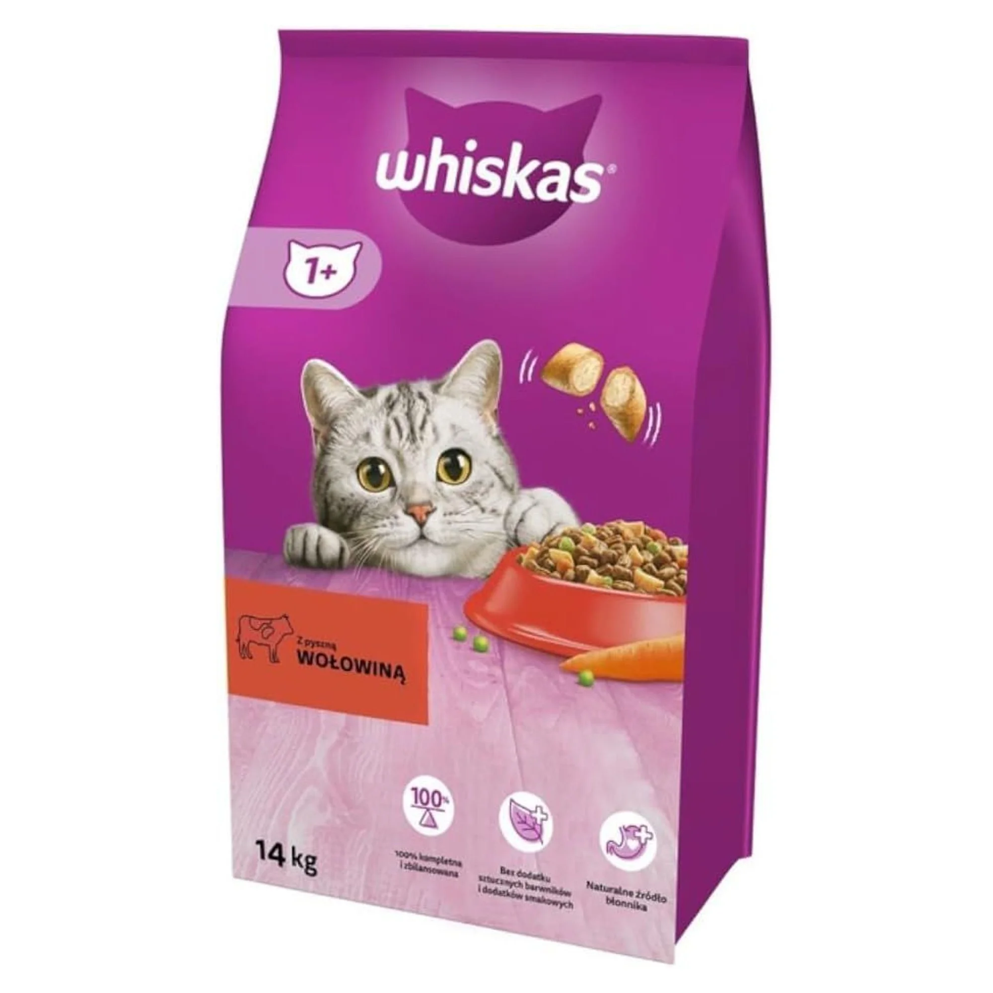 Whiskas Biftek ve Tavuklu Yetişkin Kedi Maması 14 KG