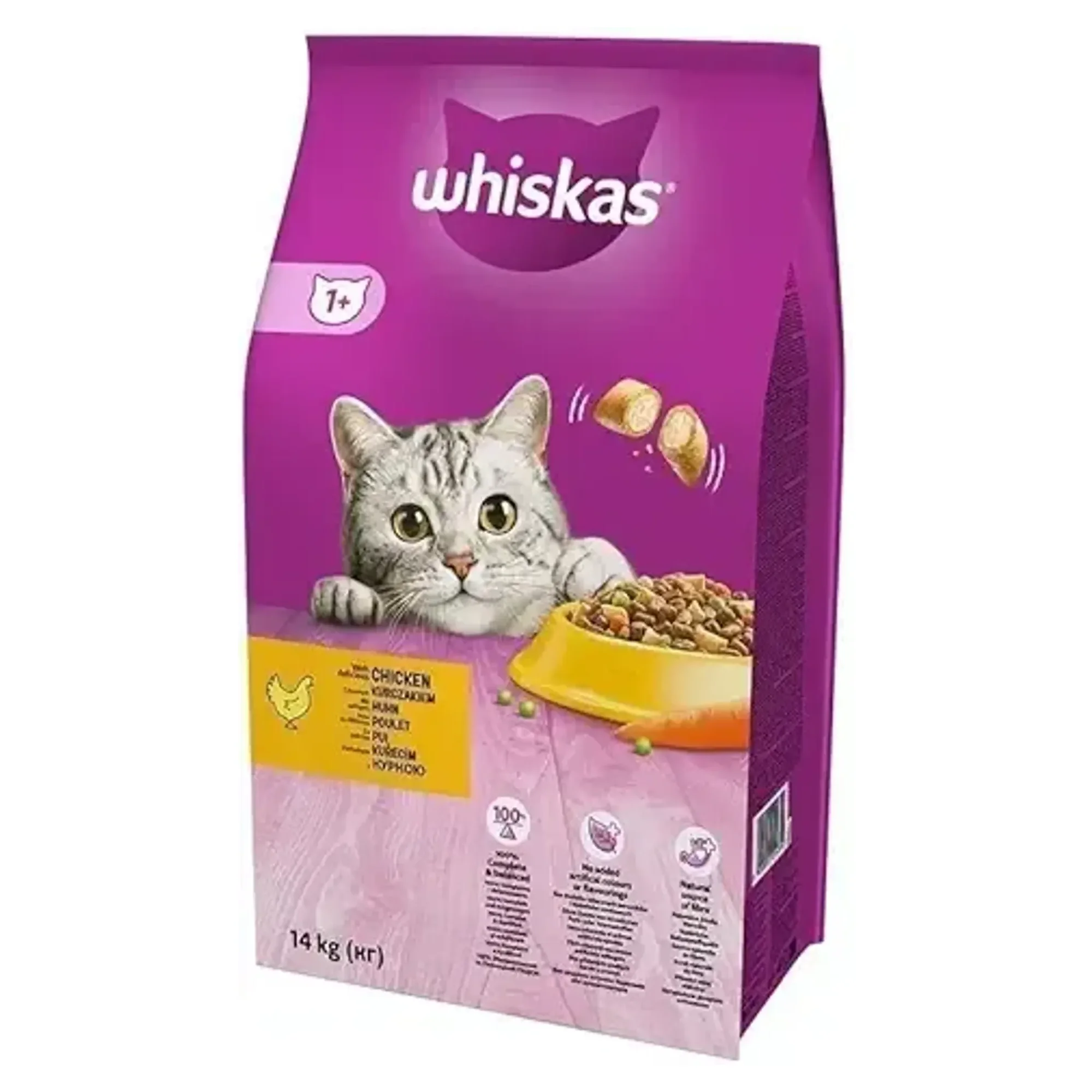 Whiskas Whiskas Tavuk ve Sebzeli Yetişkin Kedi Maması 14 KG