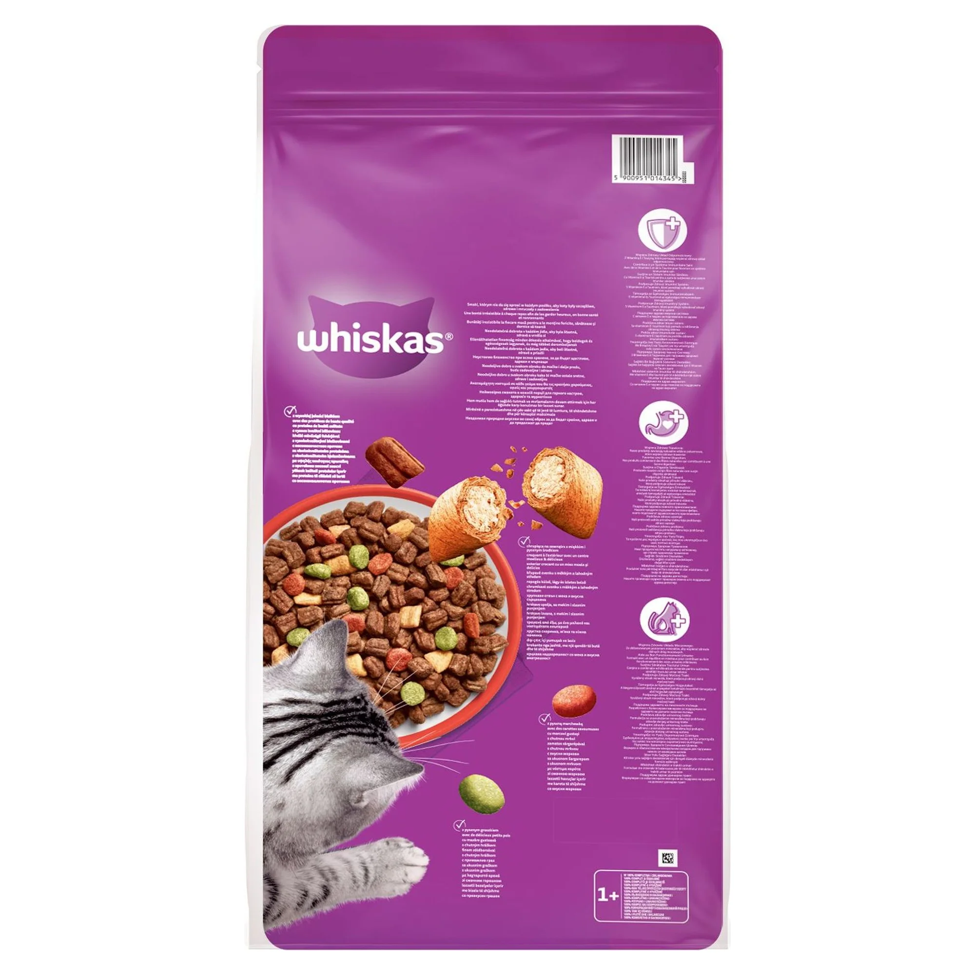 Whiskas Tavuk ve Sebzeli Yetişkin Kedi Maması 14 KG — Normal, 14.2 kg — Görsel 2