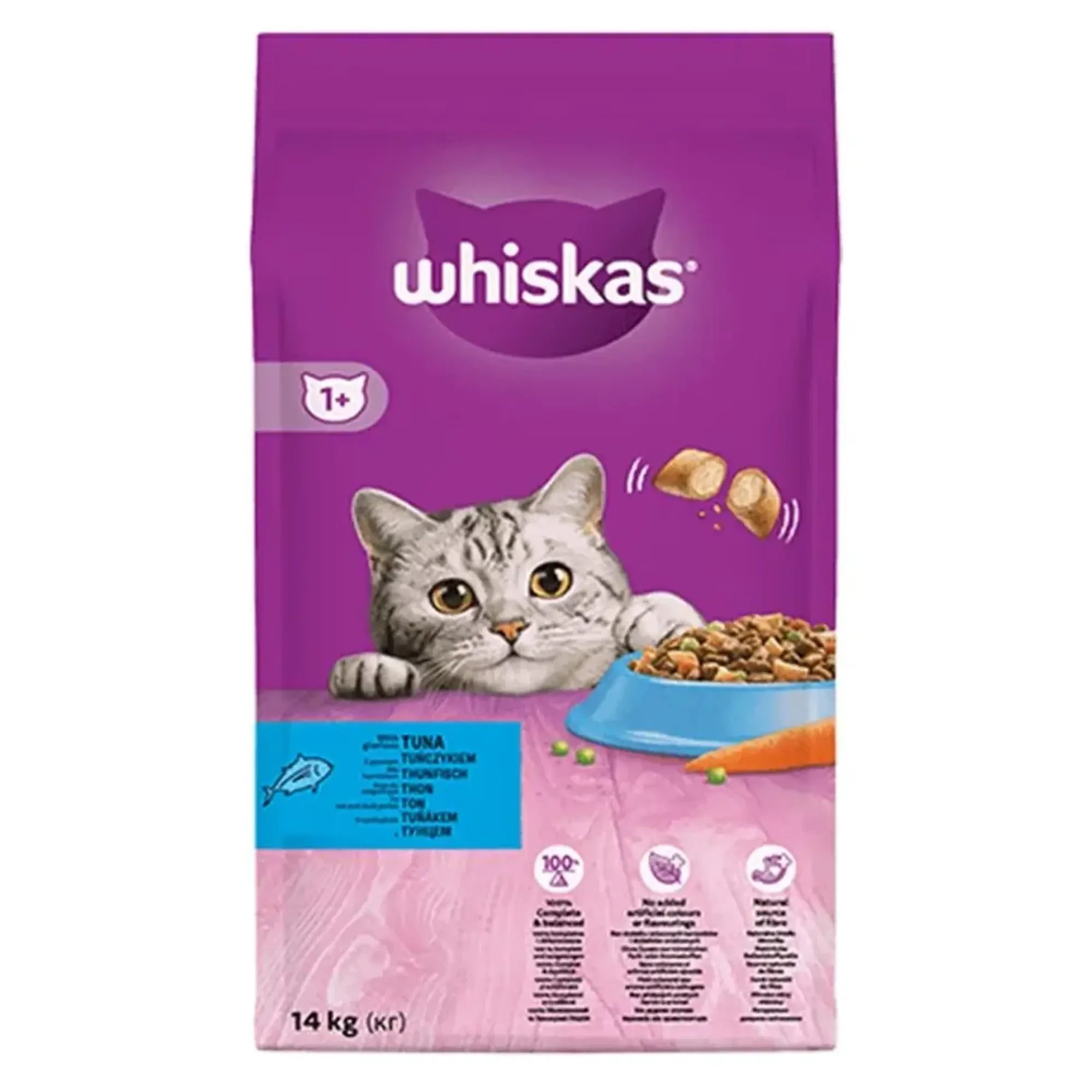 Whiskas Whiskas Ton Balıklı ve Sebzeli Yetişkin Kedi Maması 14 KG