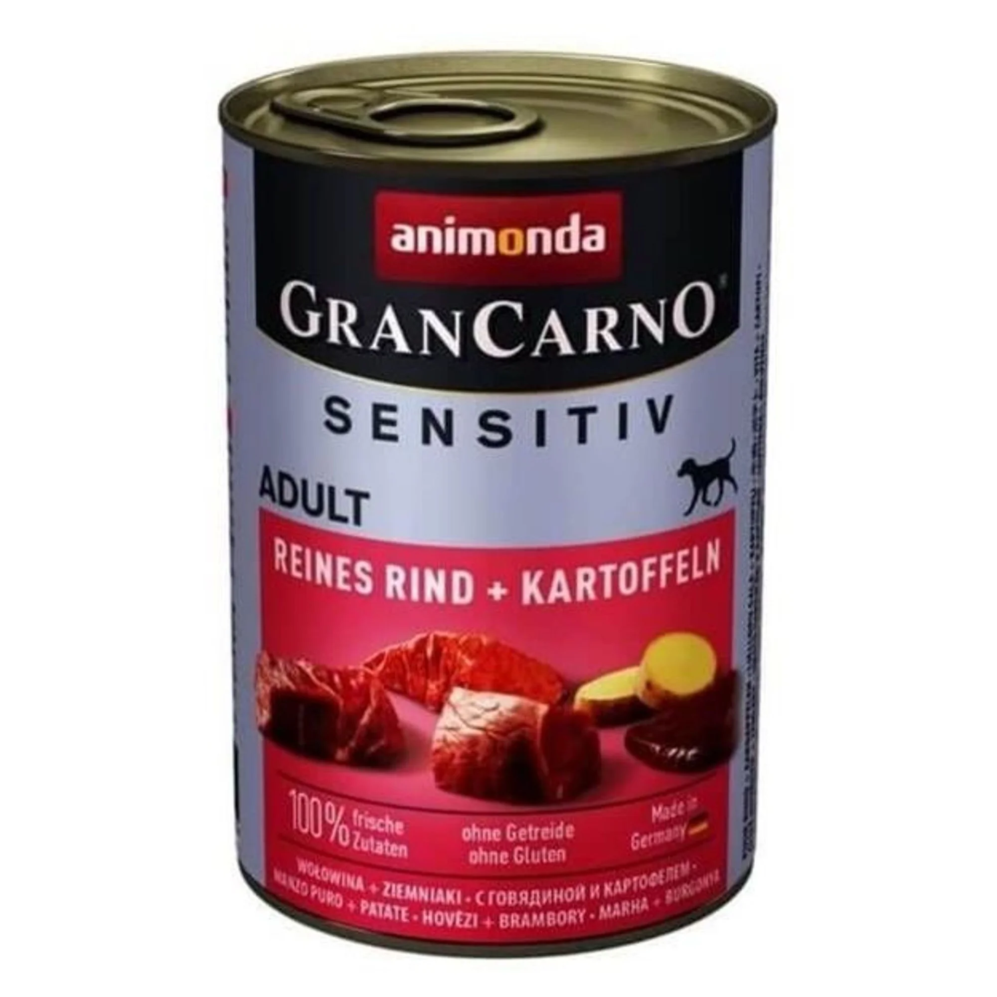 Animonda GranCarno Sensitive Sığırlı ve Patatesli Yetişkin Köpek Konservesi 400G