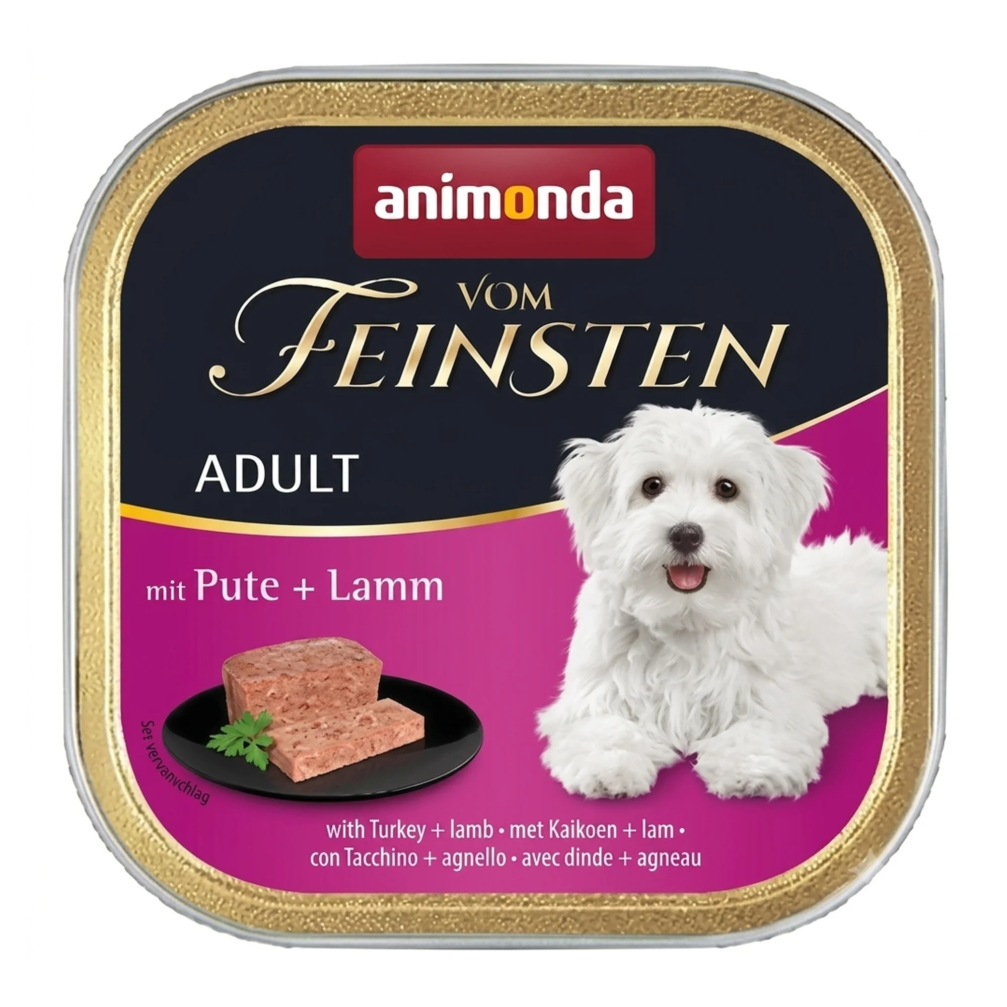 Animonda Vom Feinsten Hindili ve Kuzulu Yetişkin Köpek Konservesi 150 G