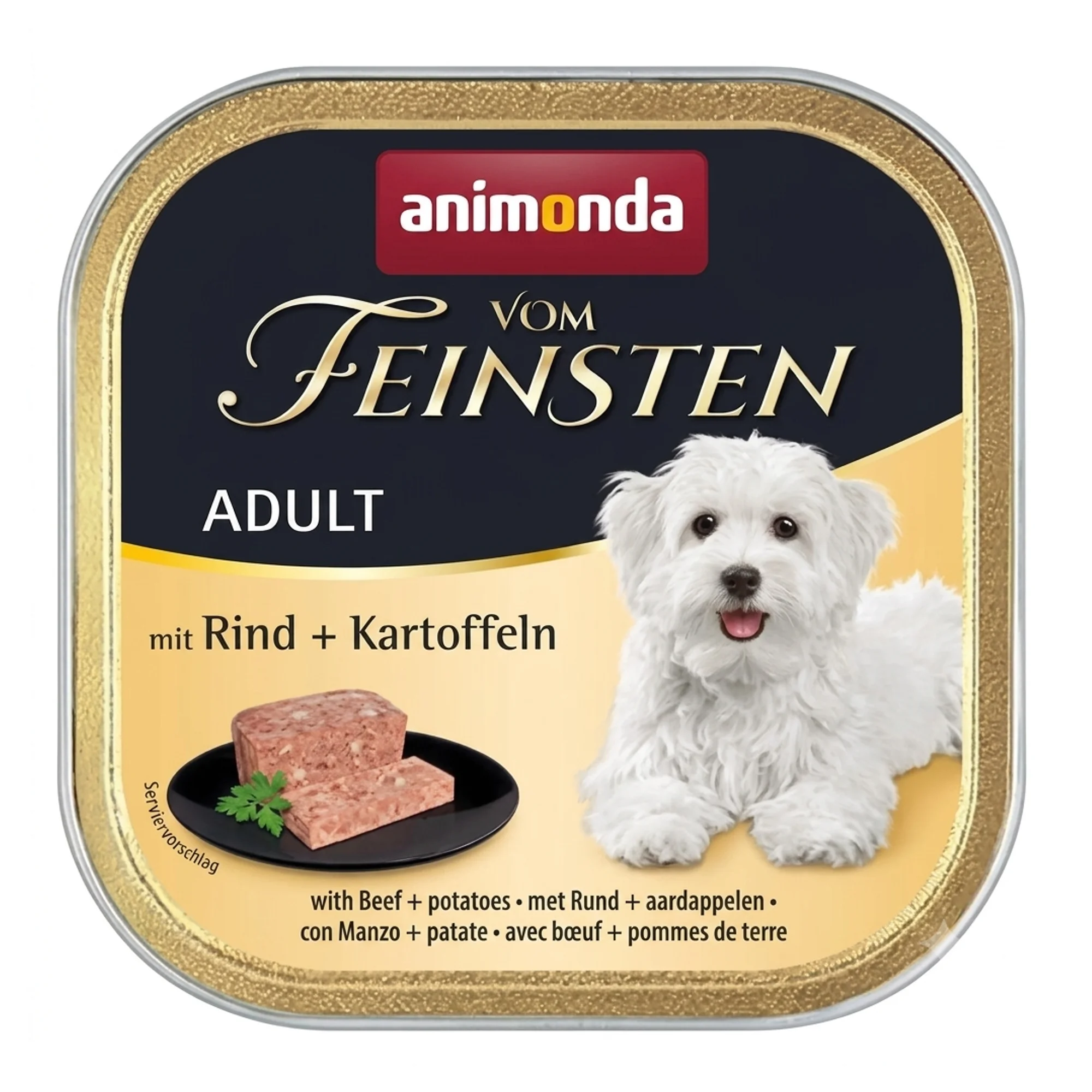 Animonda Vom Feinsten Biftekli ve Patatesli Yetişkin Köpek Konservesi 150 G