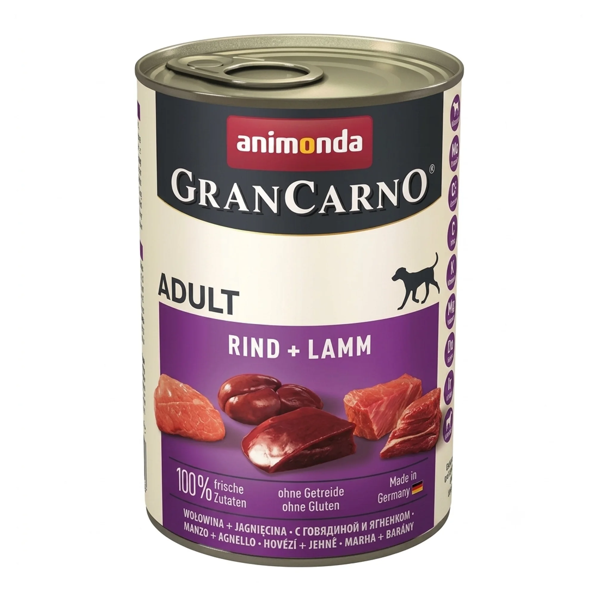 Animonda GranCarno Sığırlı ve Kuzulu Yetişkin Köpek Konservesi 400 G