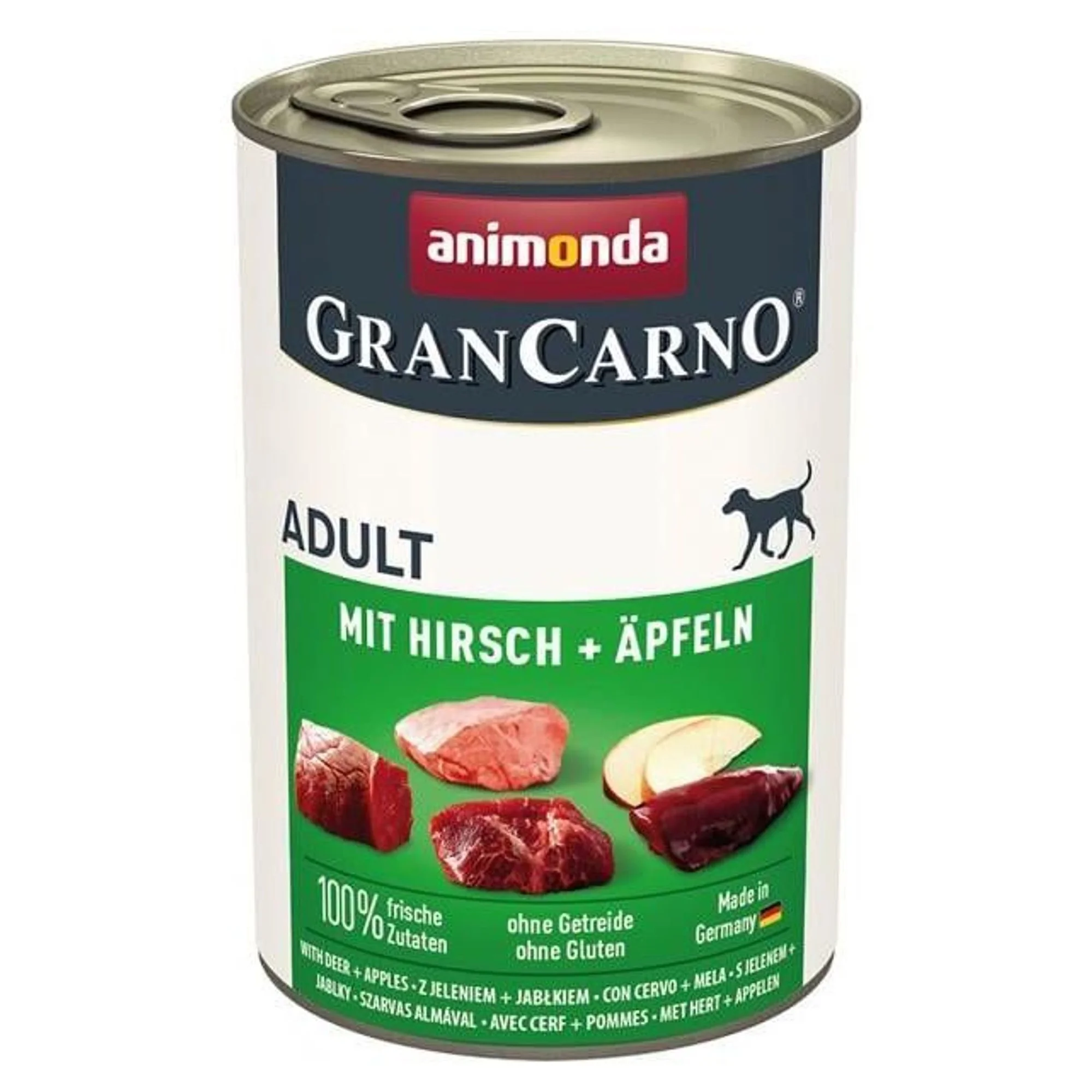 Animonda Gran Carno Elmalı Ve Geyik Etli Yetişkin Köpek Konservesi 400 G