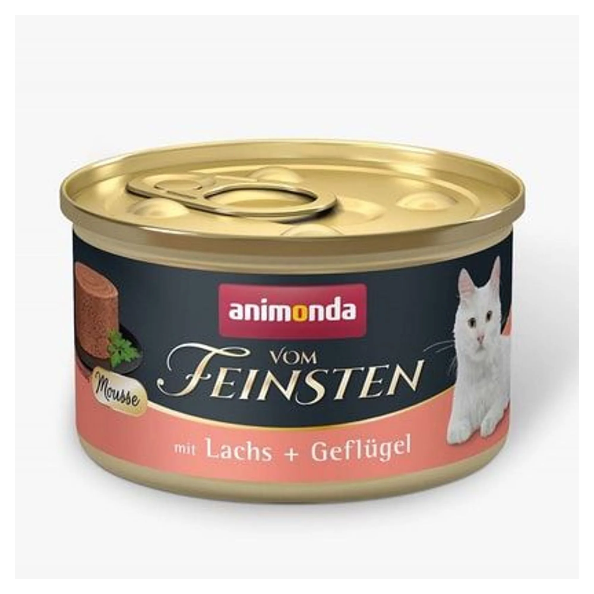 Animonda Vom Feinsten Somonlu ve Kümes Hayvanlı Yetişkin Kedi Konservesi 85 G