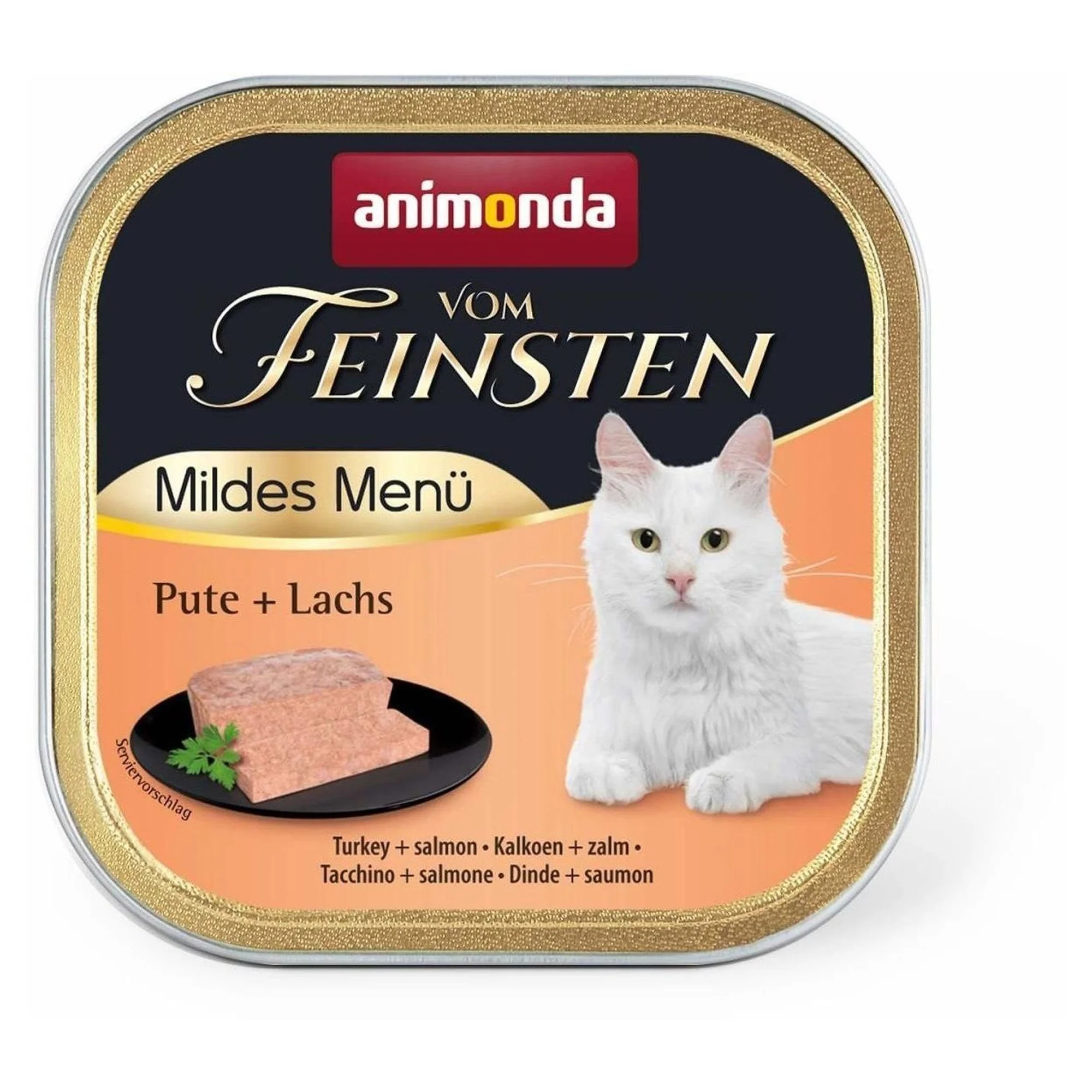 Animonda Vom Feinsten Hindili ve Somonlu Kısırlaştırılmış Yetişkin Kedi Konservesi 100 G