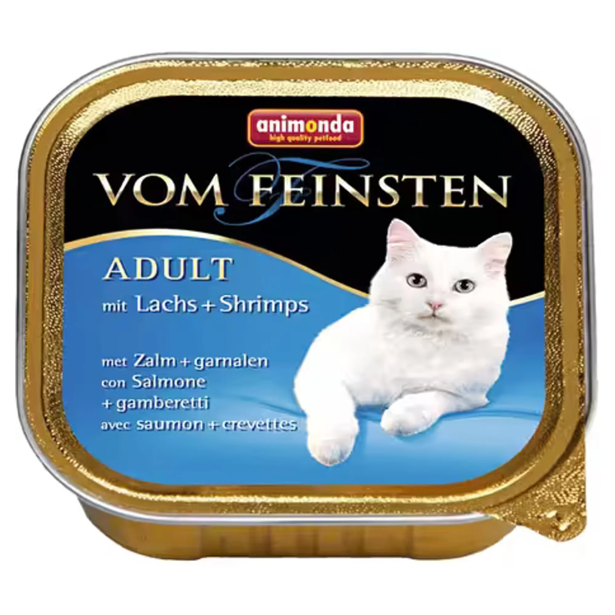 Animonda Animonda Vom Feinsten Somonlu ve Karidesli Yetişkin Kedi Konservesi 100G