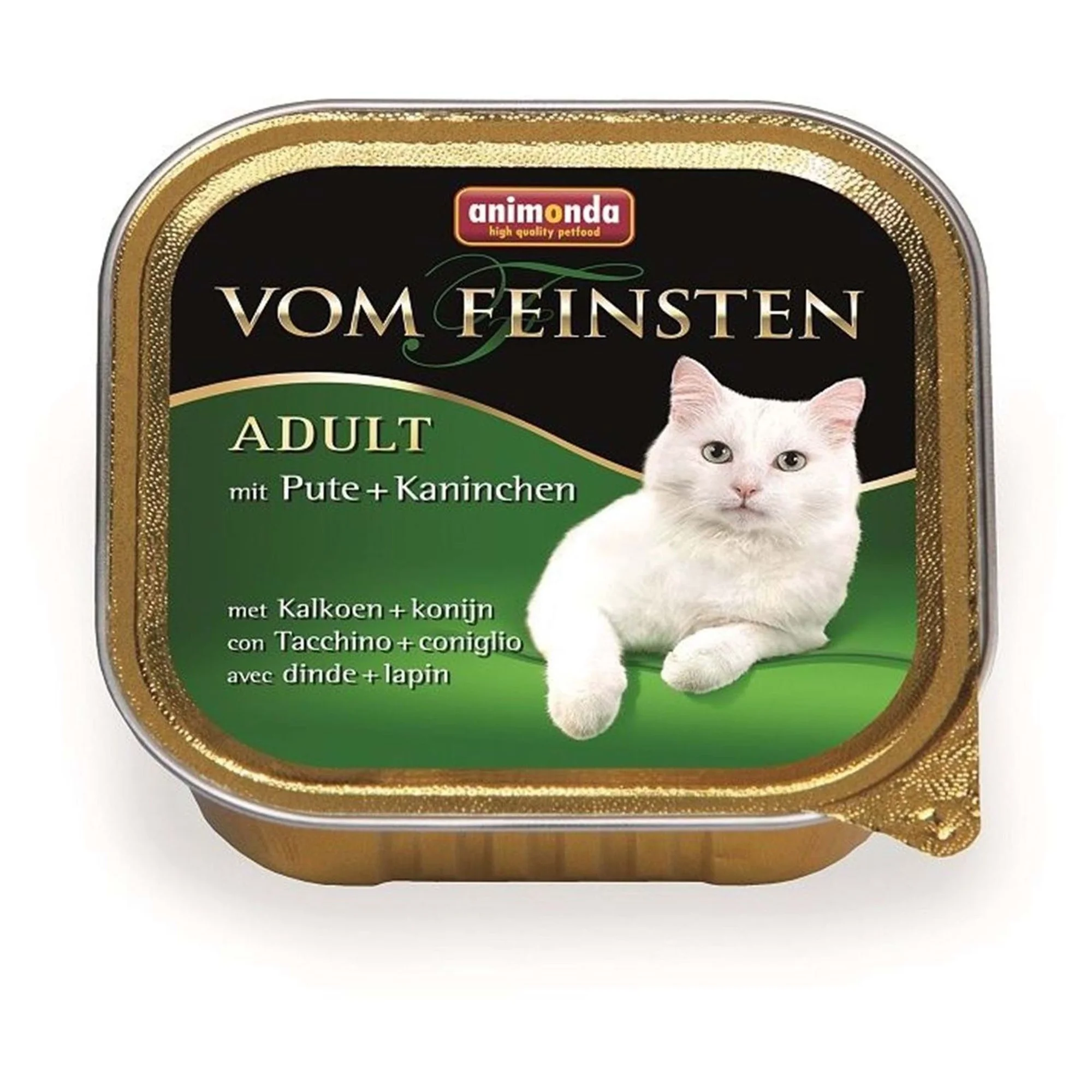 Animonda Animonda Vom Feinsten Hindili ve Tavşanlı Yetişkin Kedi Konservesi 100G