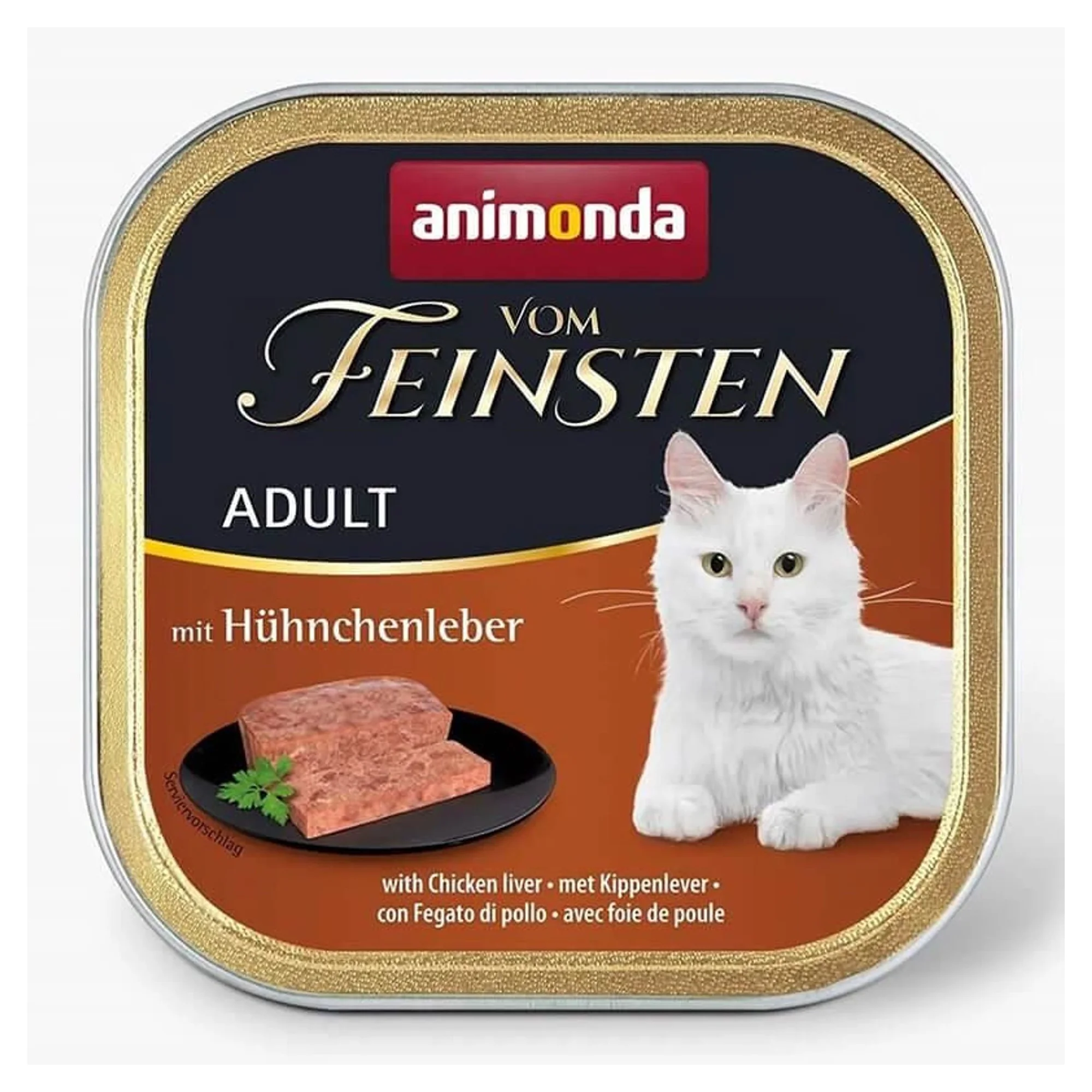 Animonda Vom Feinsten Tavuk Ciğerli Yetişkin Kedi Konservesi 100G