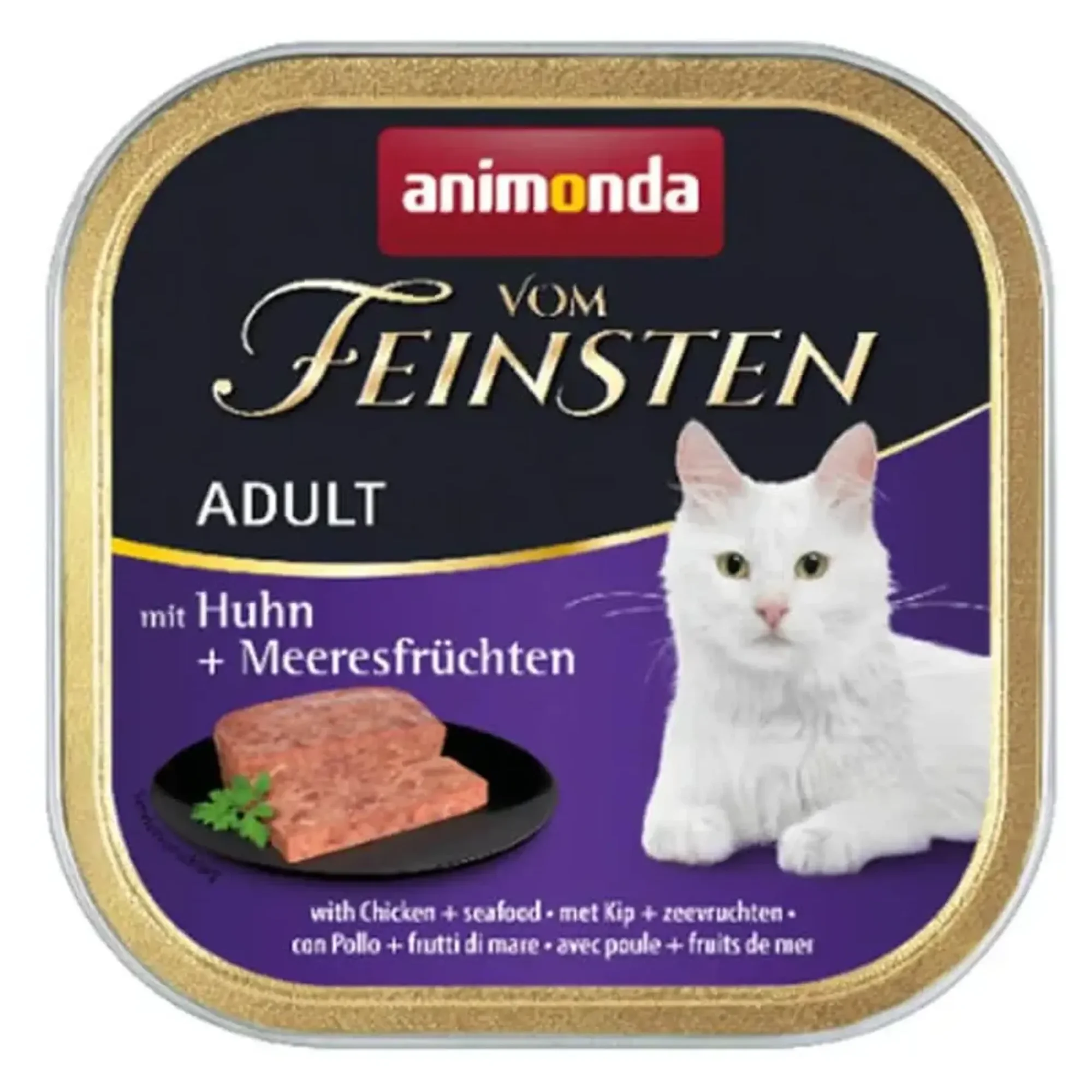 Animonda Animonda Vom Feinsten Tavuklu ve Deniz Mahsüllü Yetişkin Kedi Konservesi 100G