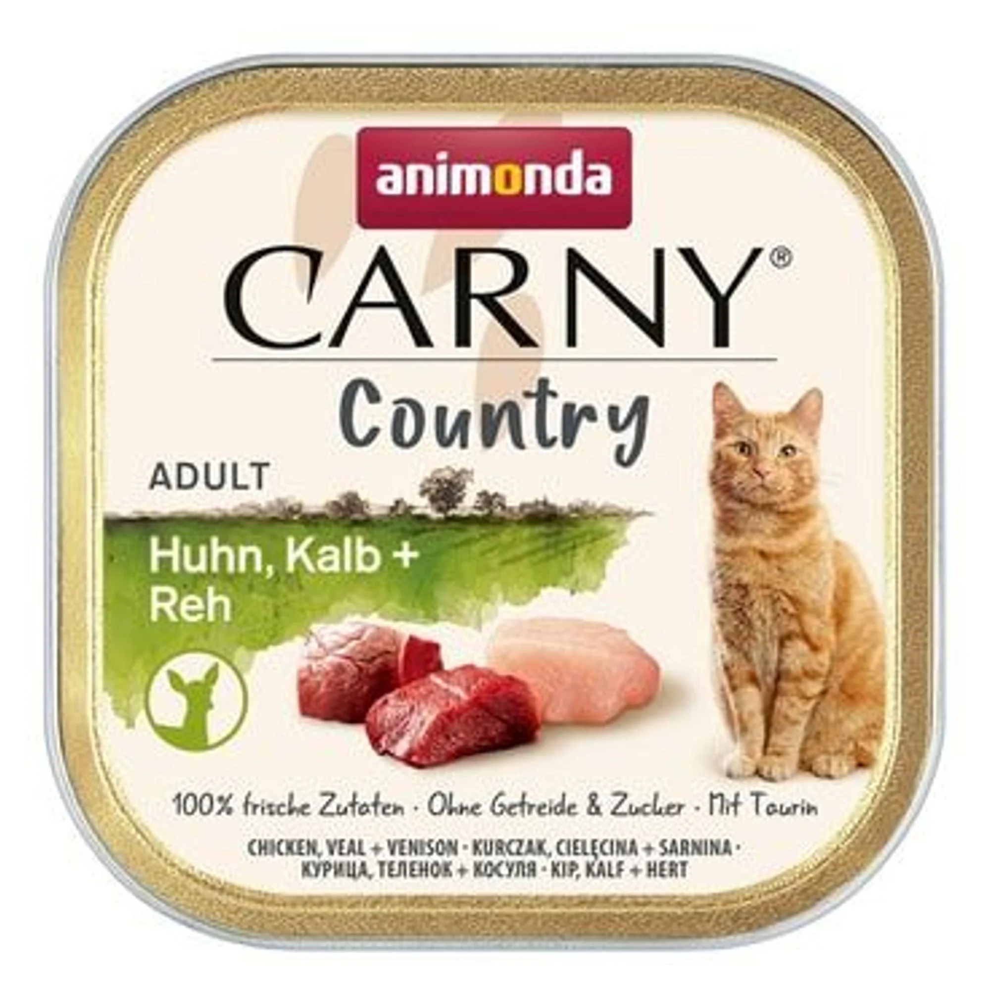Animonda Carny Country Tavuklu Dana Etli ve Geyik Etli Yetişkin Kedi Konservesi 100 G