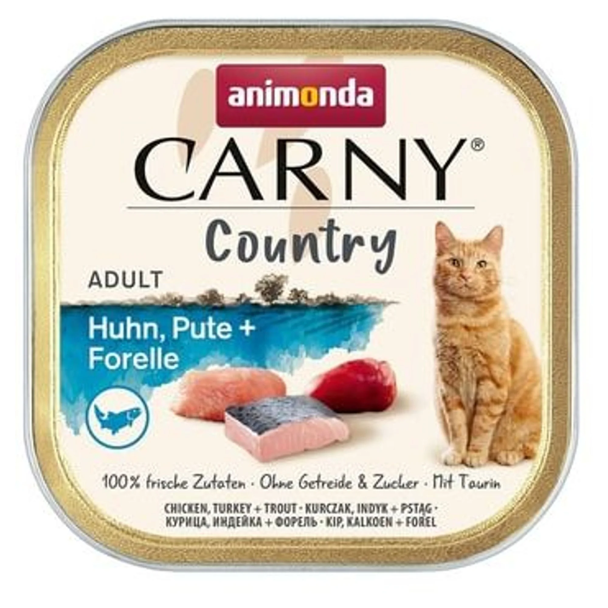 Animonda Carny Country Tavuklu Hindili ve Alabalıklı Yetişkin Kedi Konservesi 100 G