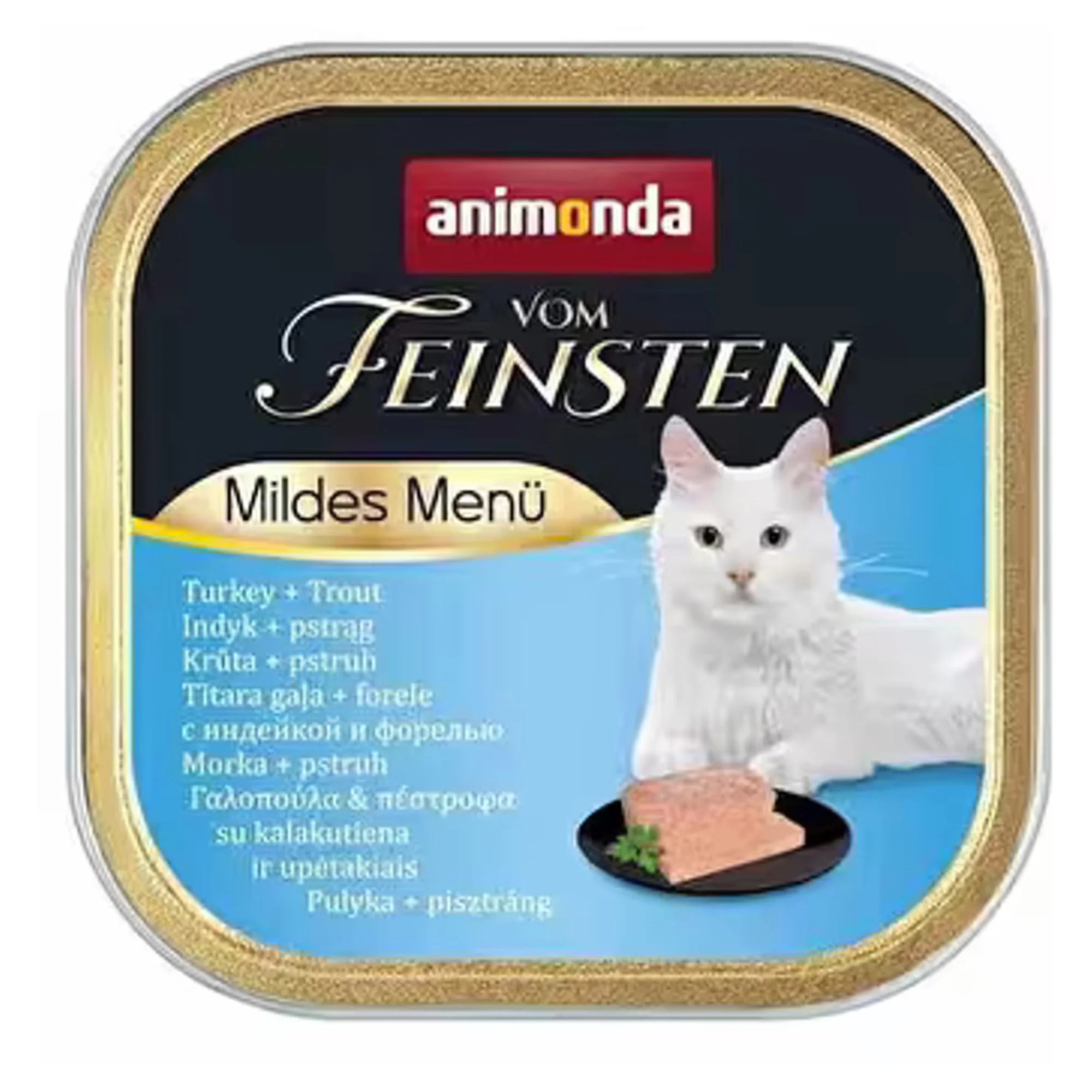 Animonda Vom Feinsten Hindili ve Alabalıklı Yetişkin Kısırlaştırılmış Kedi Konservesi 100G