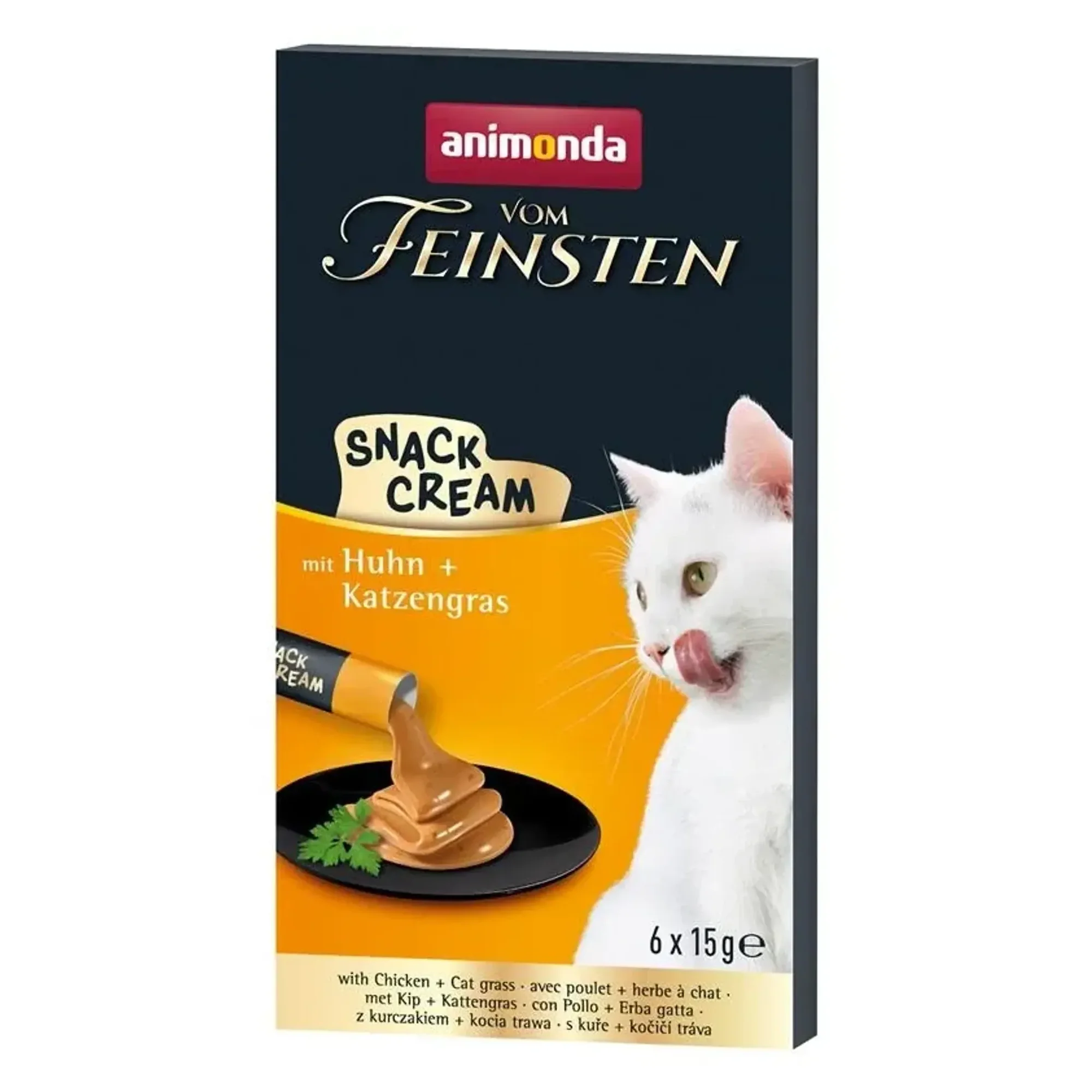 Animonda Vom Feinsten Tavuklu ve Kedi Otlu Krem Atıştırmalık 6x15G