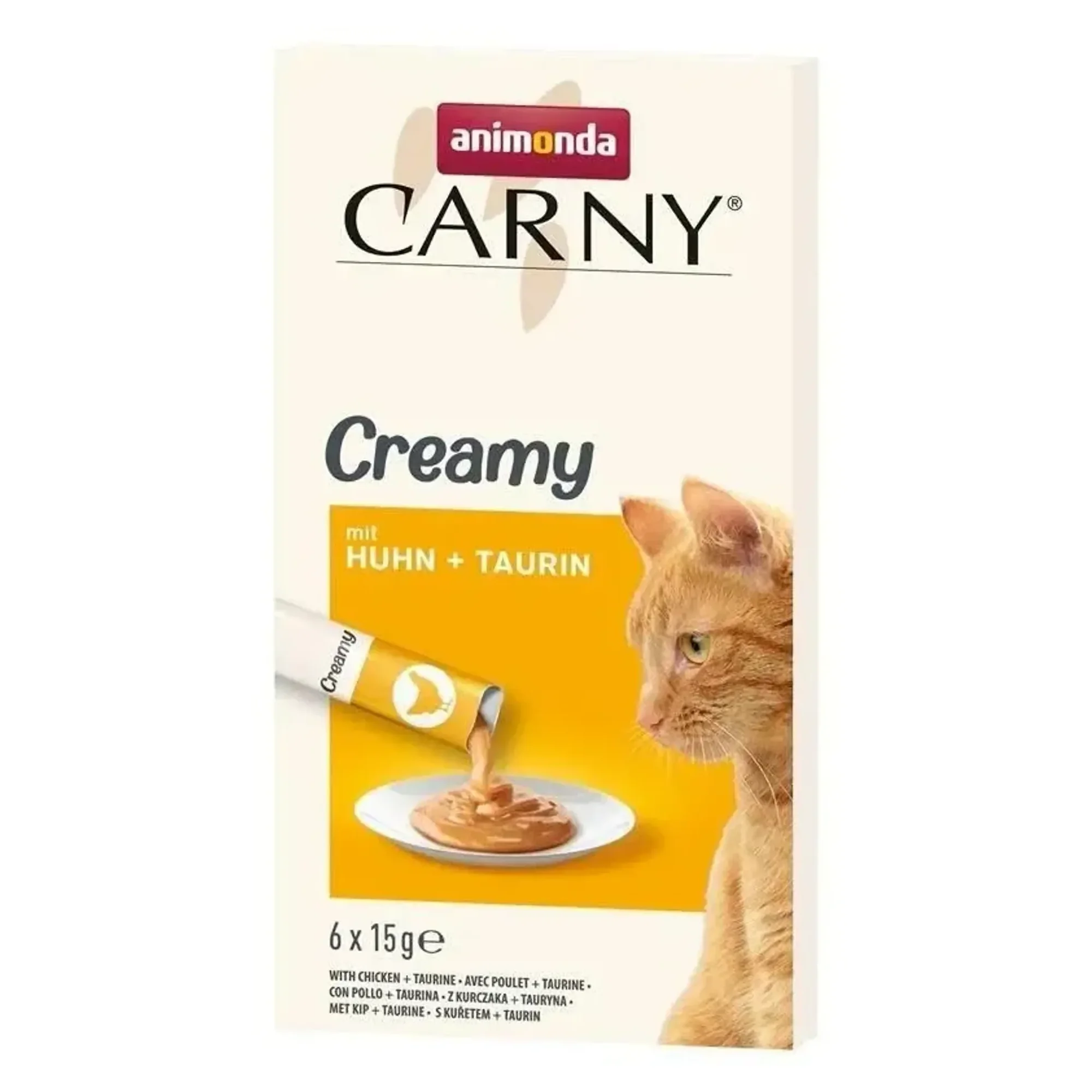 Animonda Carny Snack Tavuklu Taurin İlaveli Krem Kedi Atıştırmalığı 6x15G