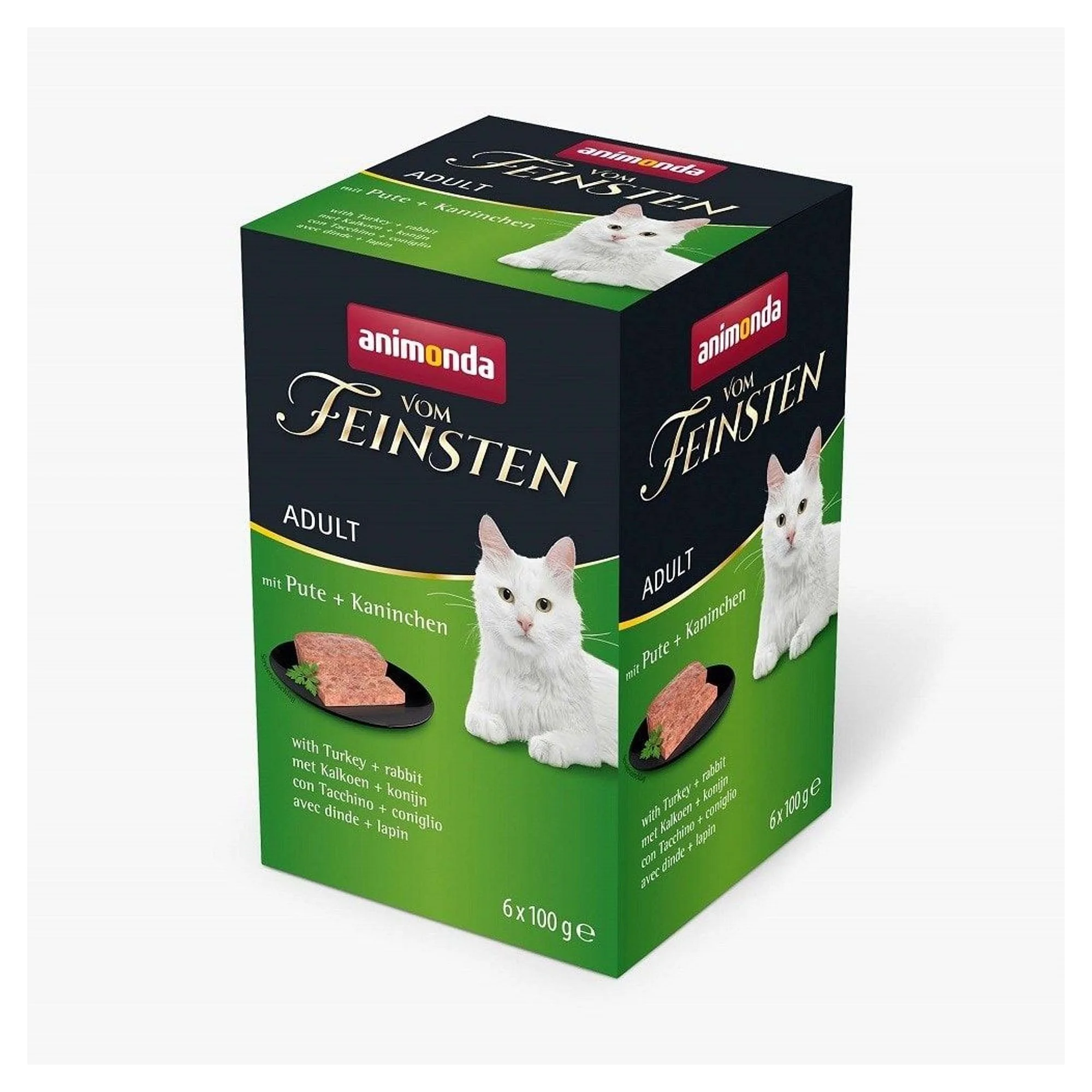 Animonda Vom Feinsten Somonlu ve Karidesli Yetişkin Kedi Konservesi 6x100 G
