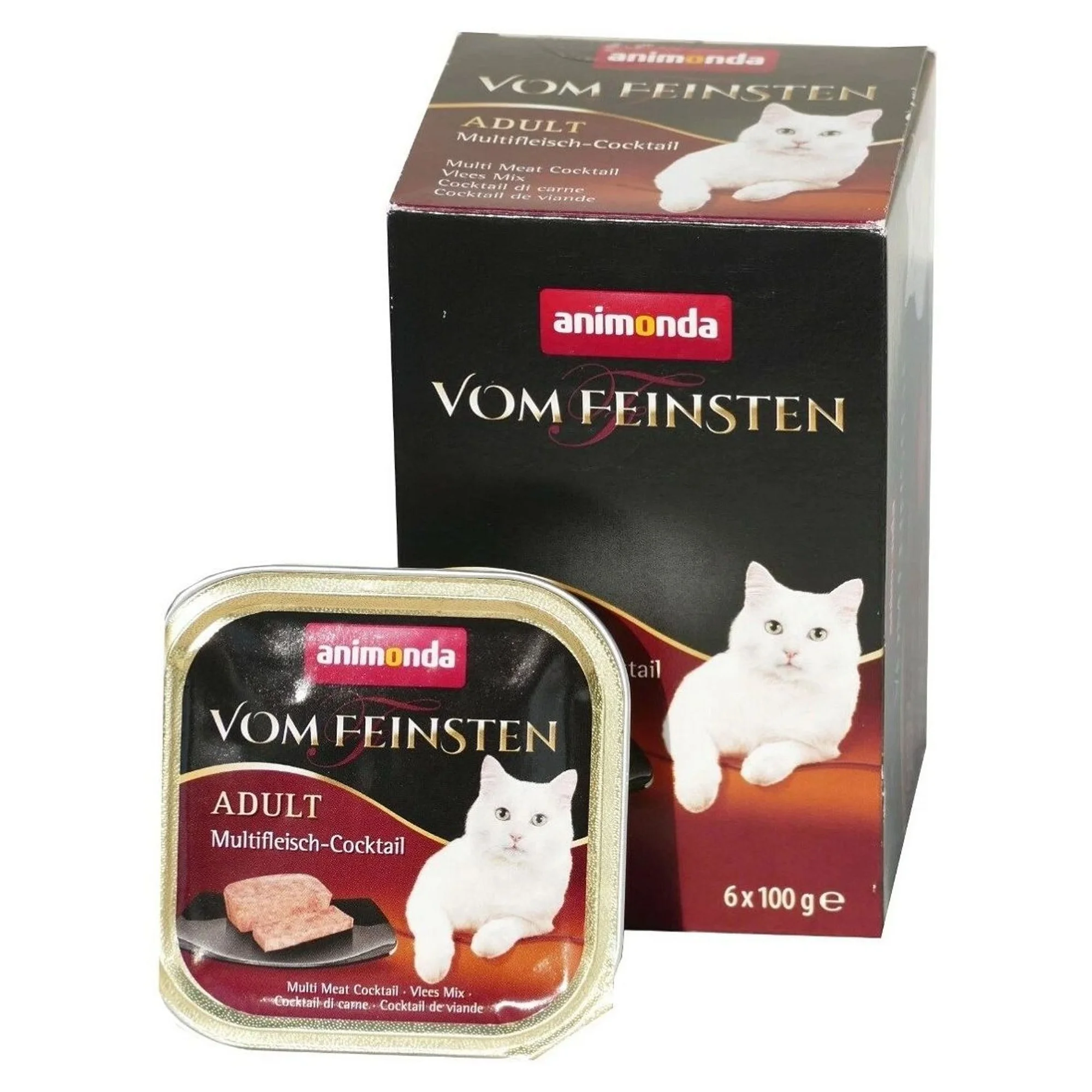 Animonda Vom Feinsten Karışık Etli Yetişkin Kedi Konservesi 6x100 G
