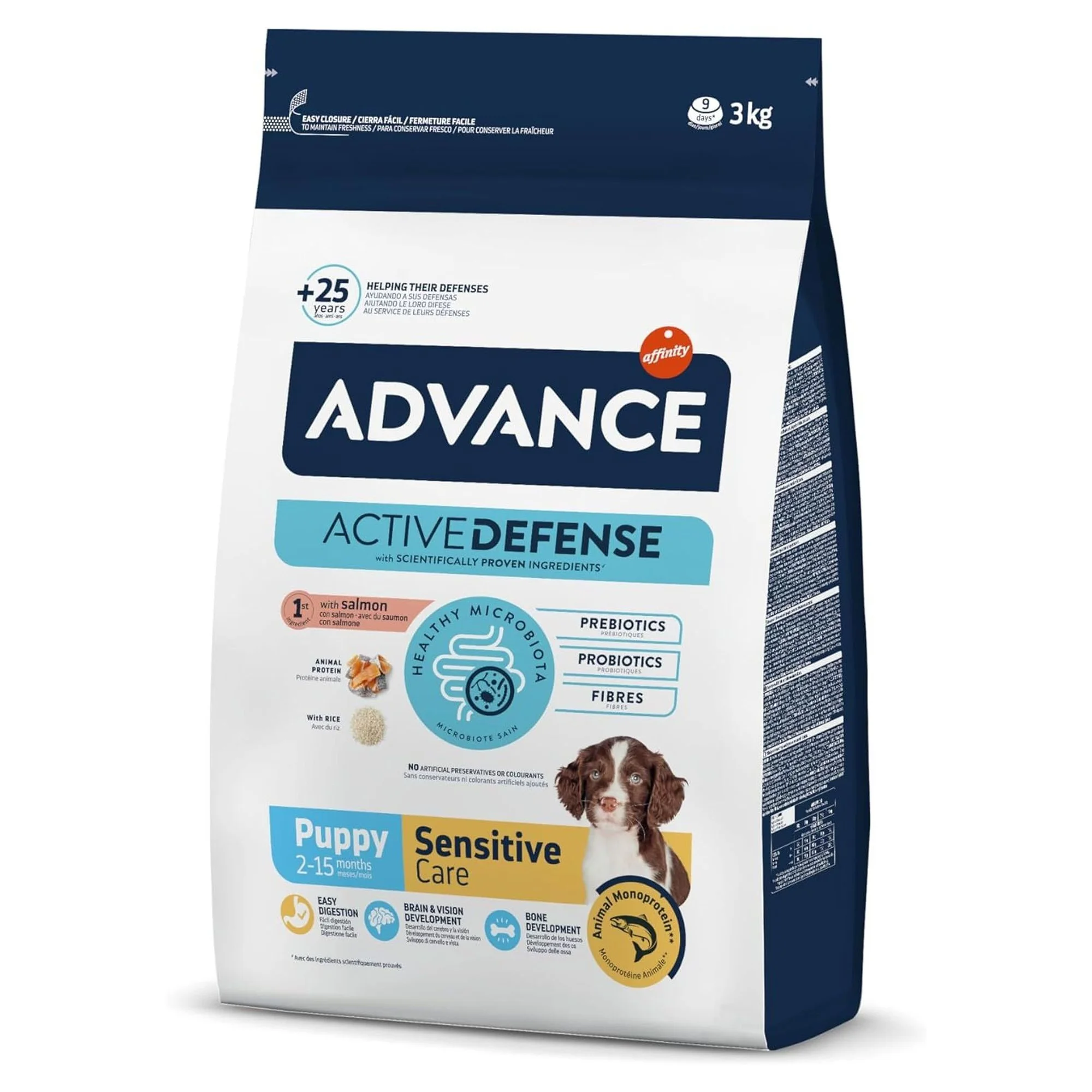 Advance Puppy Sensitive Hassas Sindirim için Somonlu Yavru Köpek Maması 3 KG