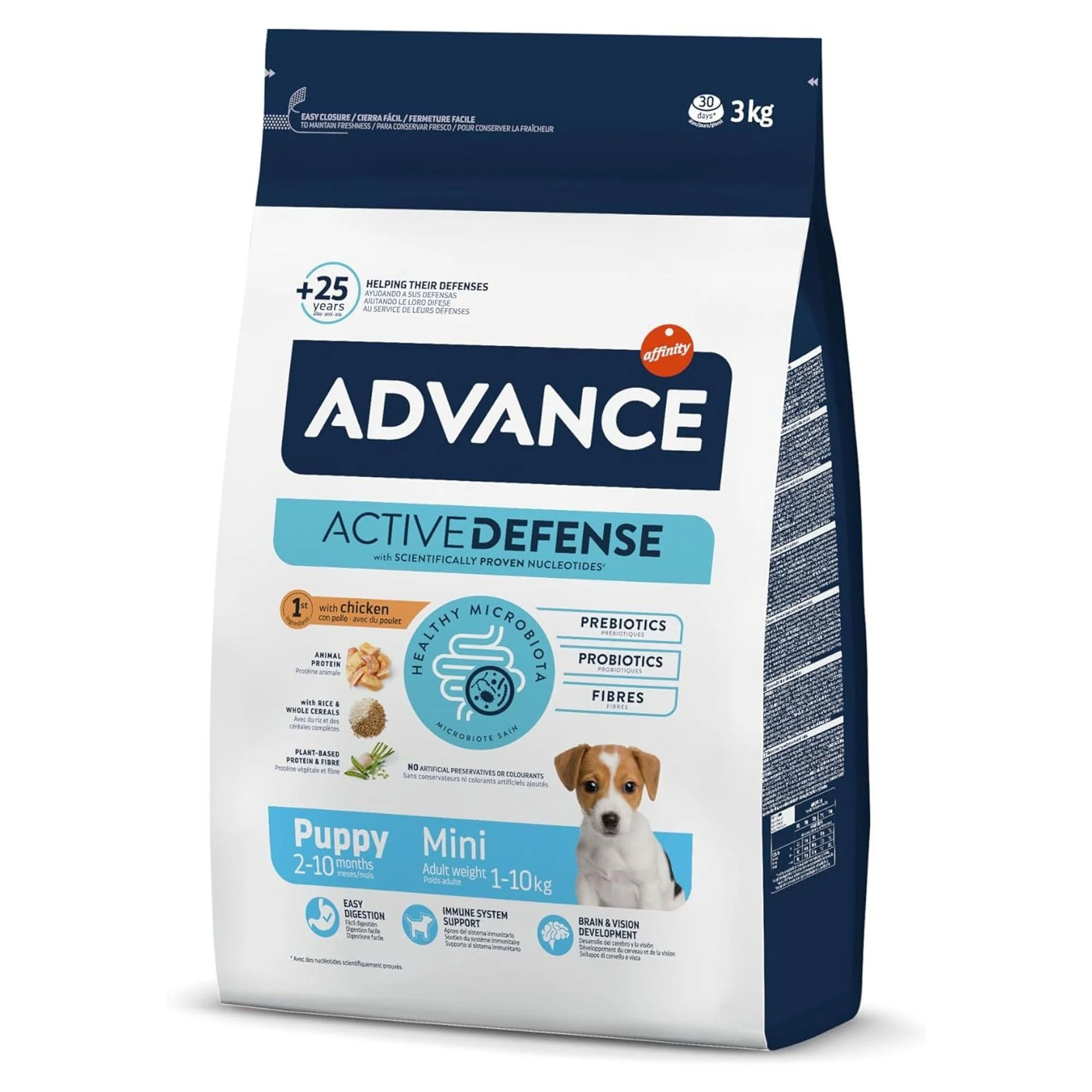 Advance Puppy Protect Hassas Sindirim için Tavuklu Küçük Irk Yavru Köpek Maması 3 KG
