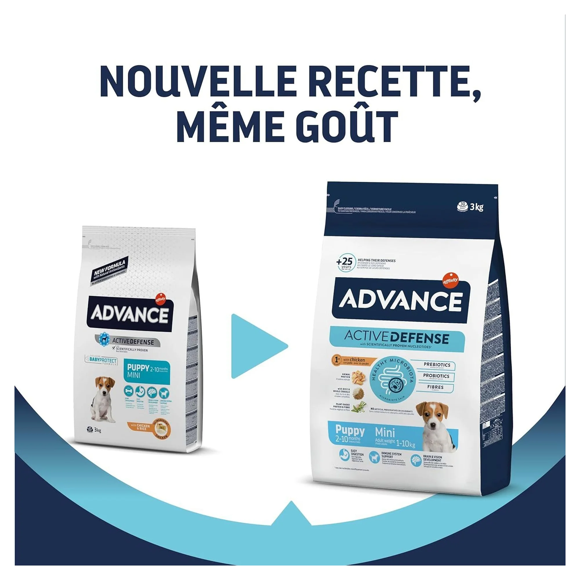 Advance Puppy Protect Hassas Sindirim için Tavuklu Küçük Irk Yavru Köpek Maması 3 KG — Normal, 3.2 kg — Görsel 6