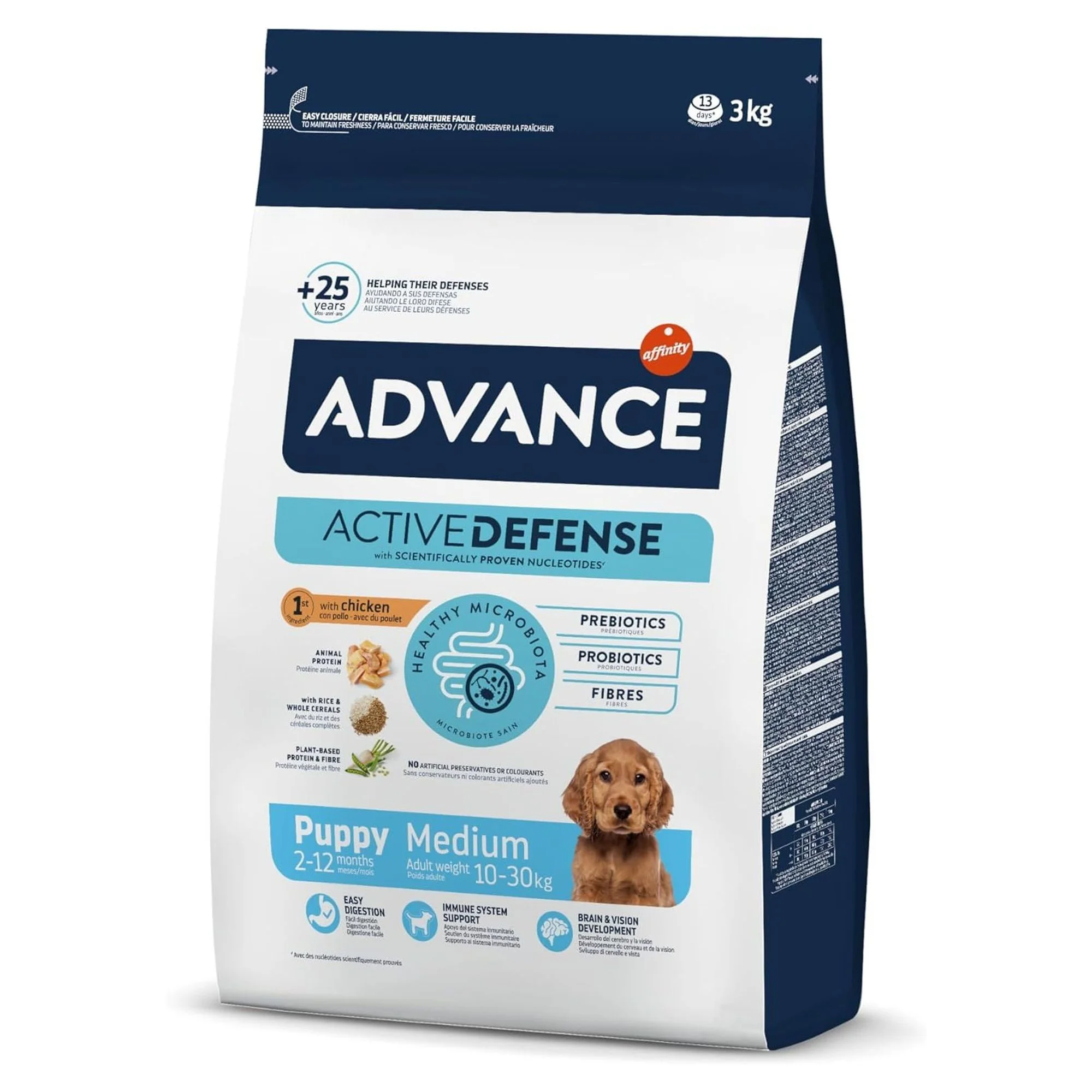 Advance Puppy Protect Tavuklu Orta Irk Yavru Köpek Maması 3 KG