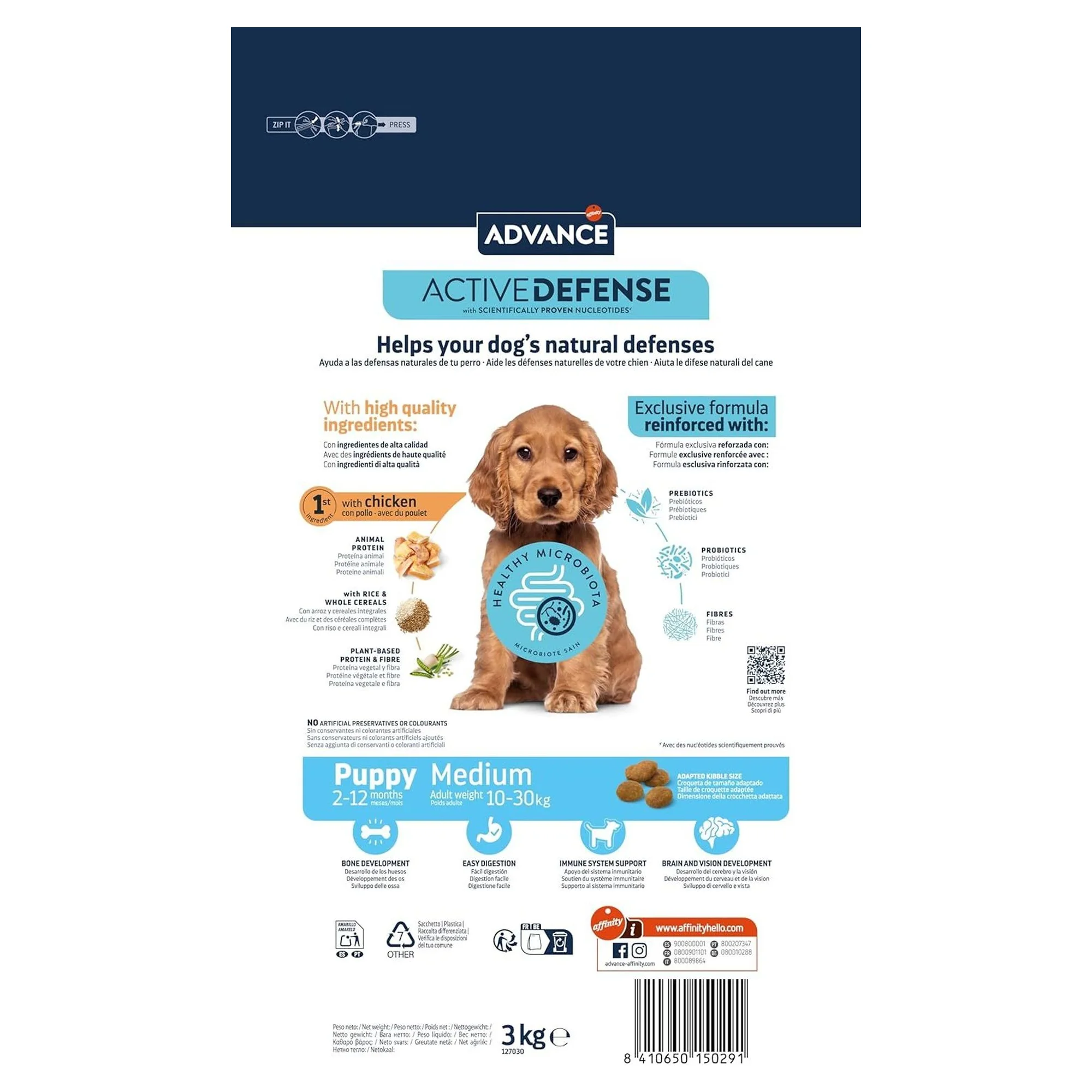 Advance Puppy Protect Tavuklu Orta Irk Yavru Köpek Maması 3 KG — Normal, 3 kg — Görsel 3