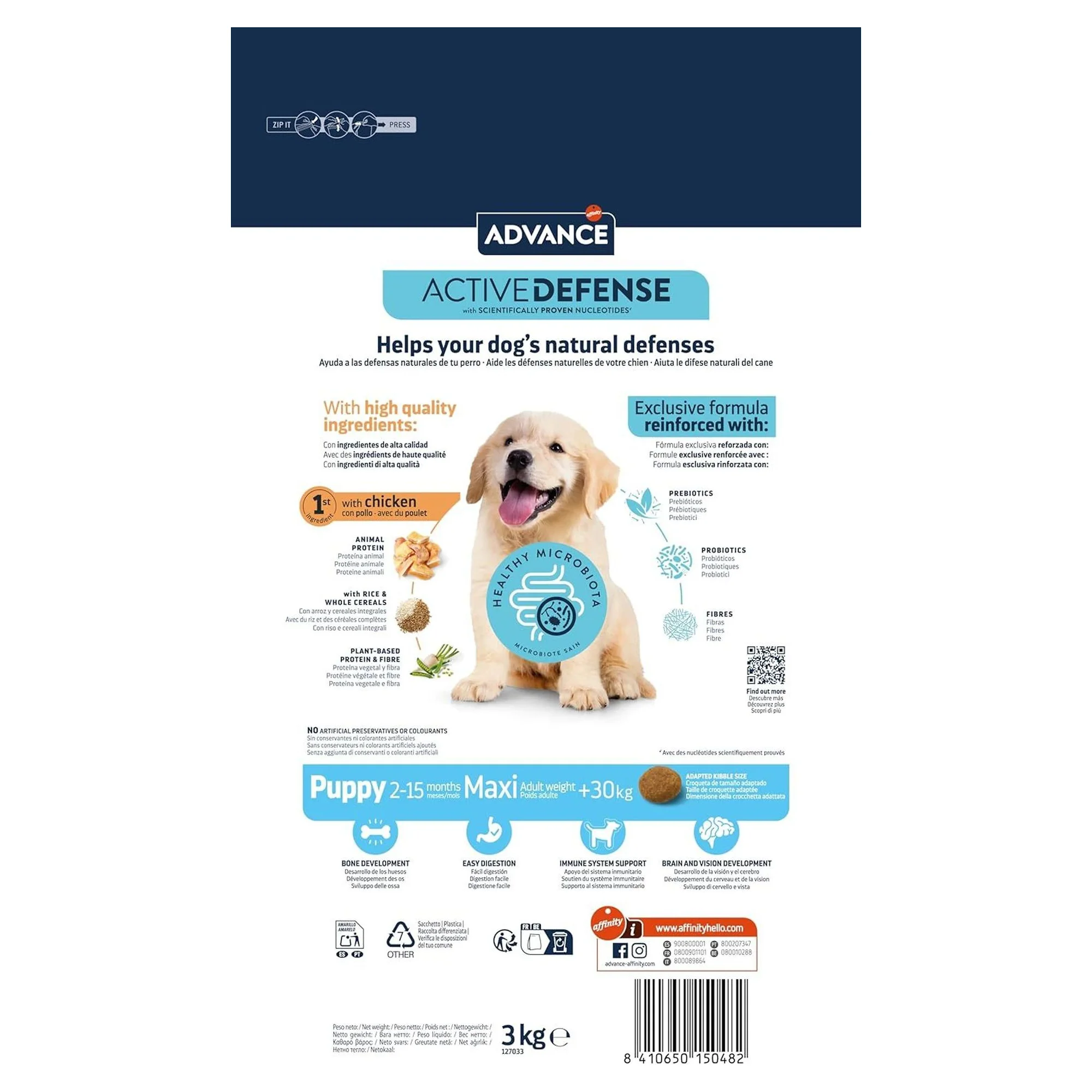 Advance Tavuklu Büyük Irk Yavru Köpek Maması 3 KG — Normal, 3 kg — Görsel 3