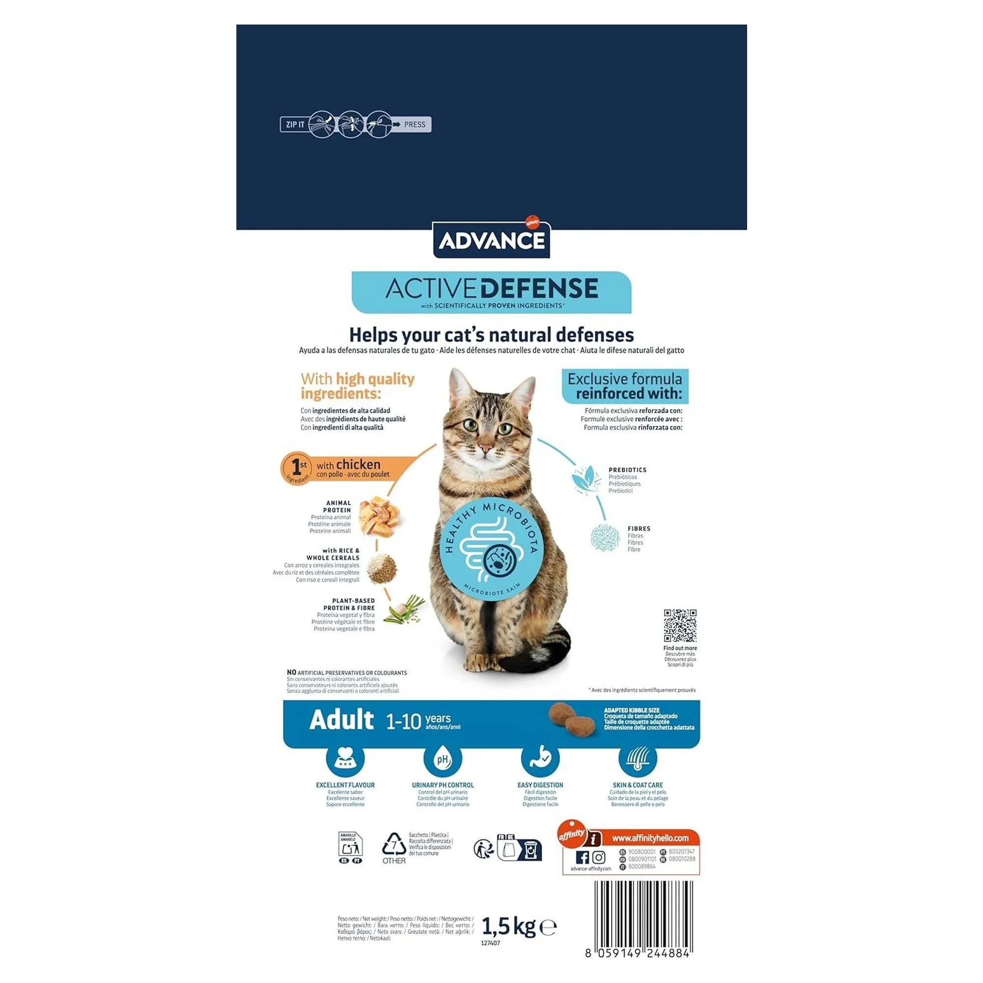 Advance Adult Tavuklu ve Pirinçli Yetişkin Kedi Maması 1.5 KG — Normal, 1.5 kg — Görsel 5