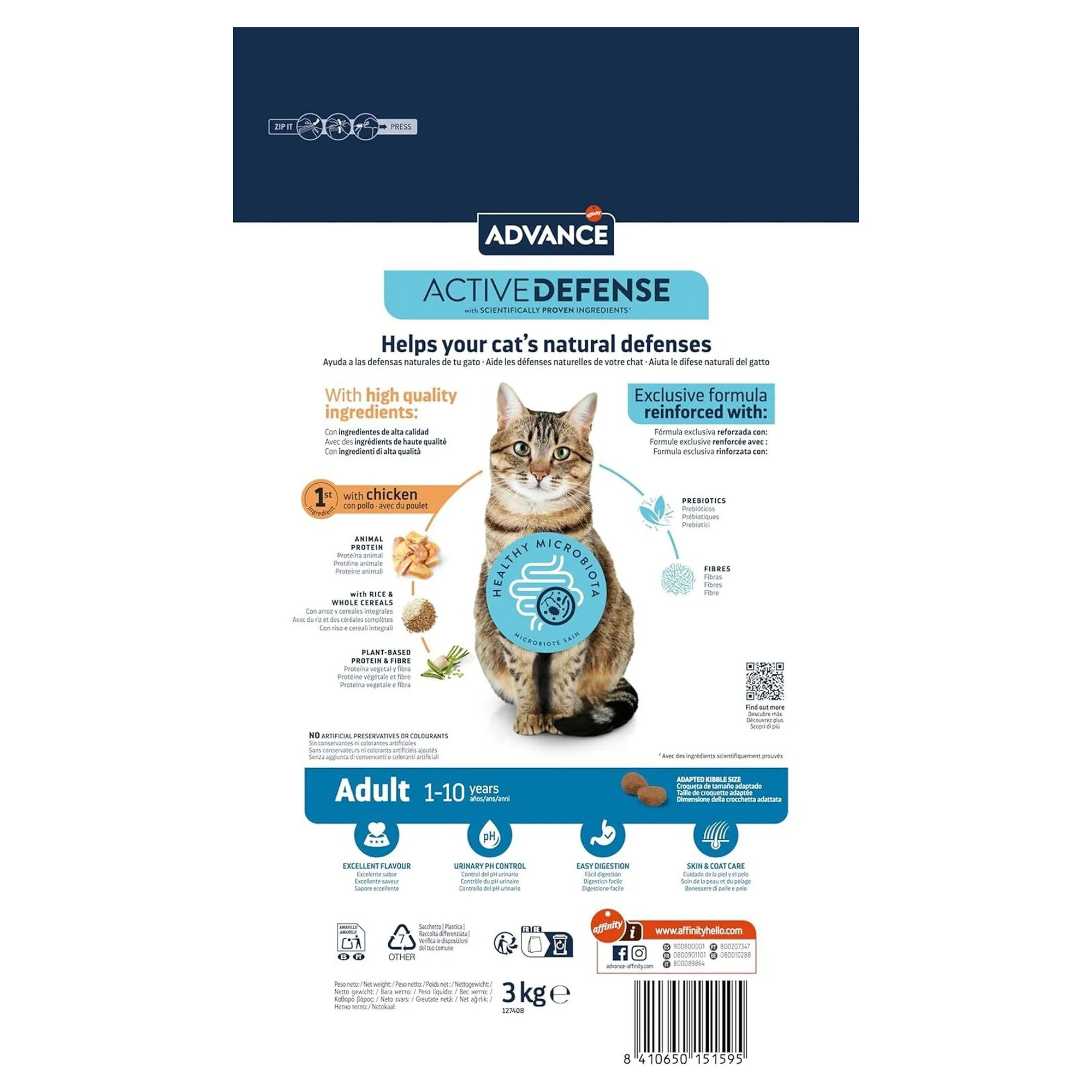 Advance Adult Tavuklu ve Pirinçli Yetişkin Kedi Maması 3 KG — Normal, 3 kg — Görsel 2
