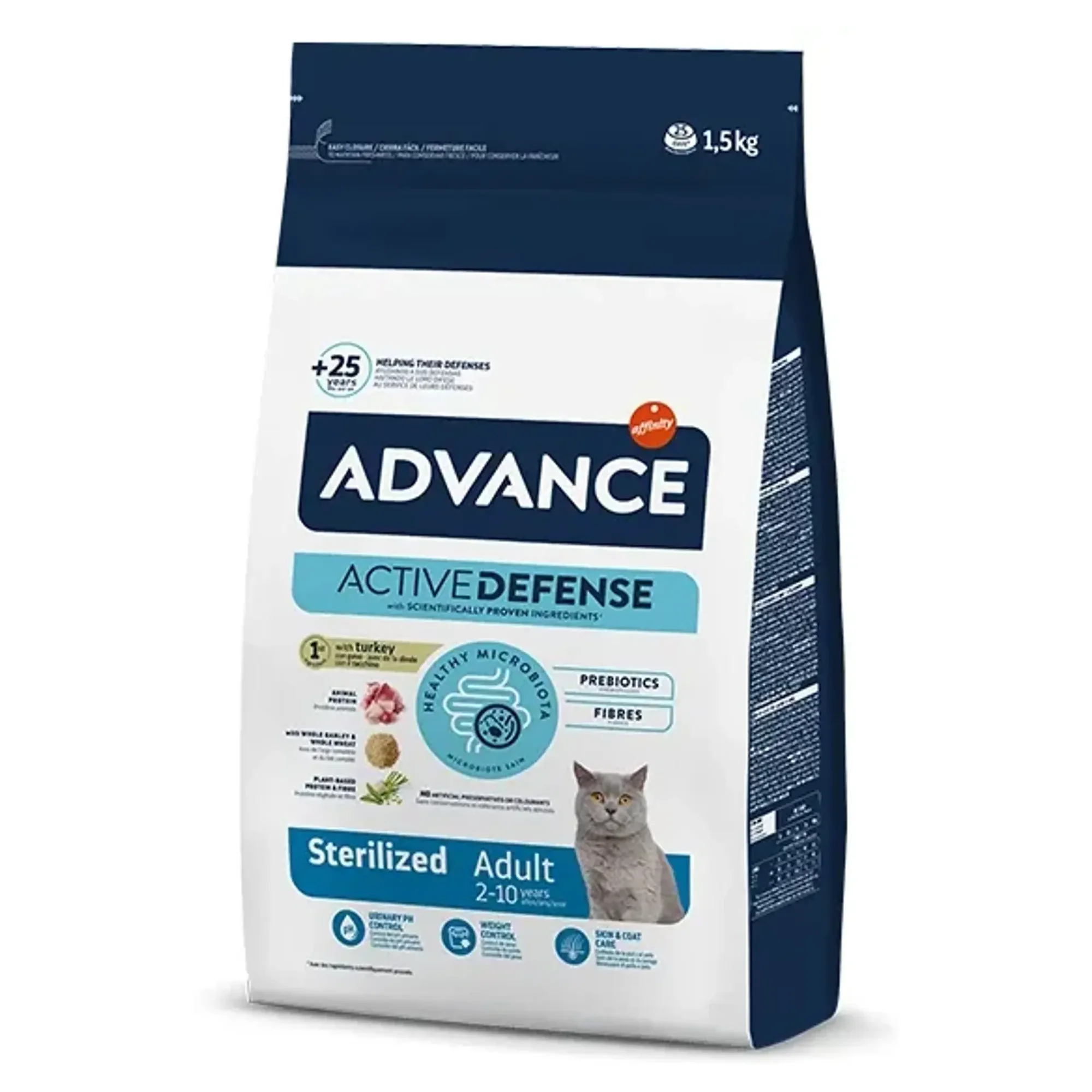 Advance Advance Hindili Kısırlaştırılmış Yetişkin Kedi Maması 1.5 KG