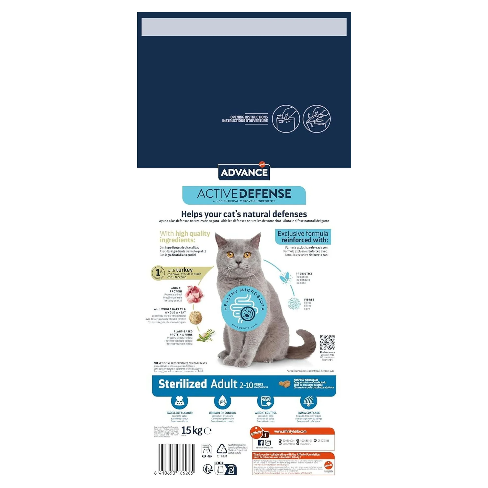 Advance Hindili Kısırlaştırılmış Yetişkin Kedi Maması 15 KG — 15.3 kg — Görsel 4