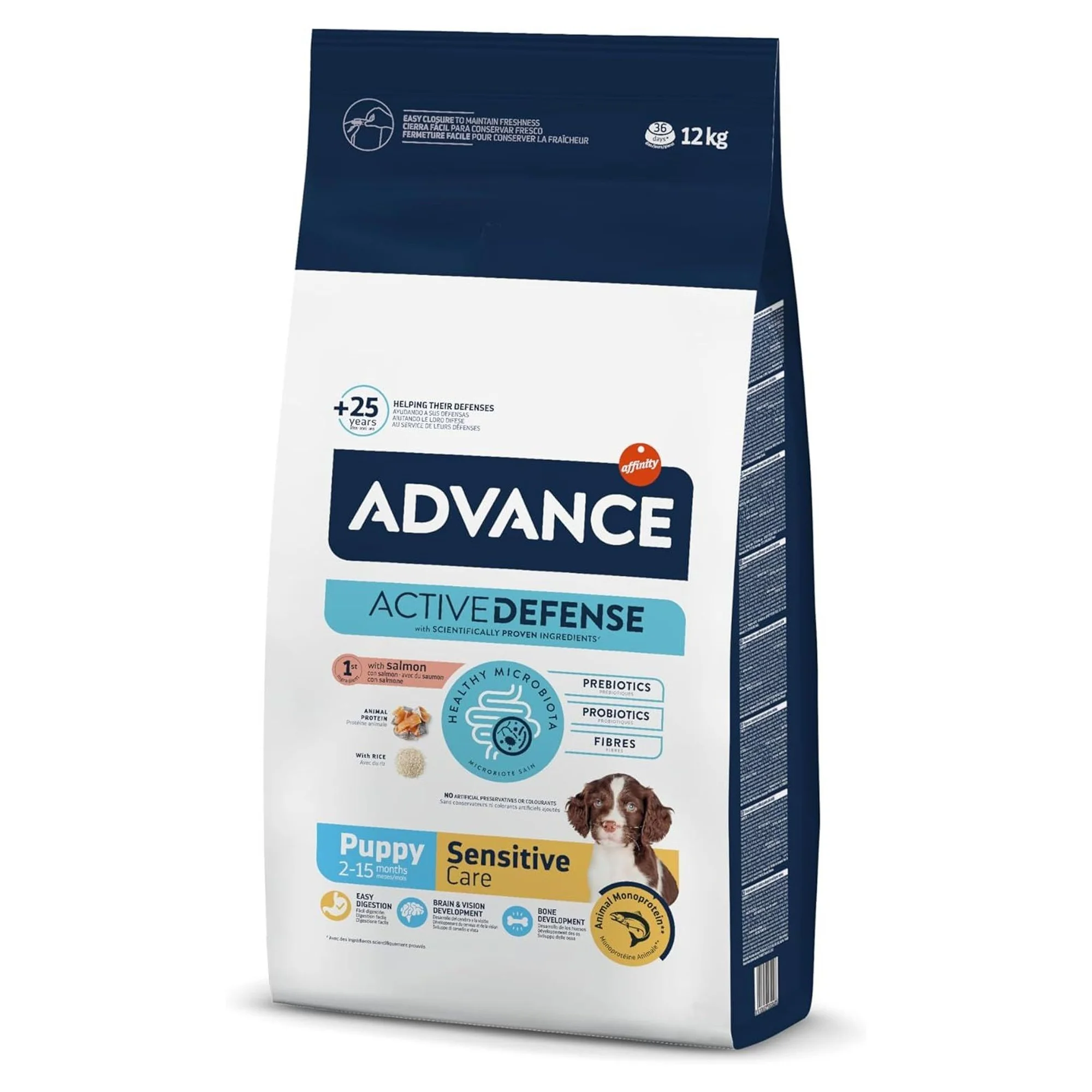 Advance Puppy Sensitive Hassas Sindirim  için Somonlu Yavru Köpek Maması 12 KG