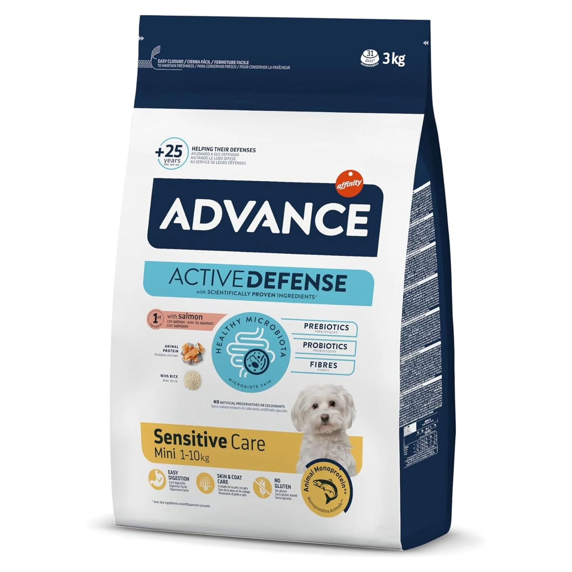 Advance Sensitive Hassas Sindirim için Somonlu Küçük Irk Yetişkin Köpek Maması 3 KG