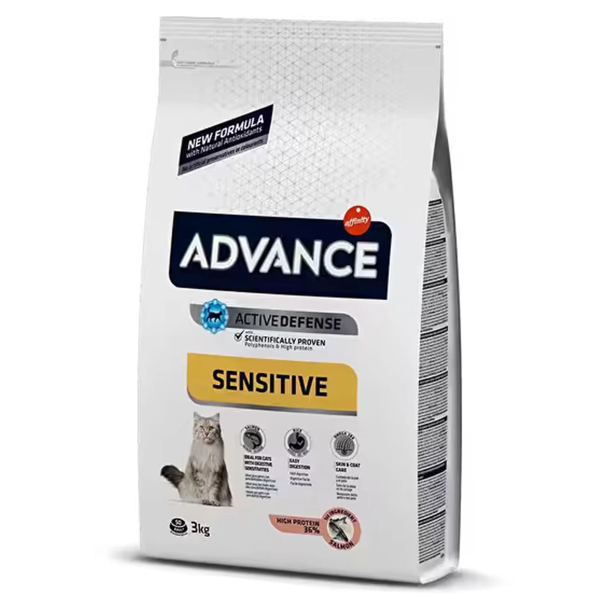 Advance Advance Sensitive Hassas Sindirim için Somonlu Yetişkin Kedi Maması 3 KG