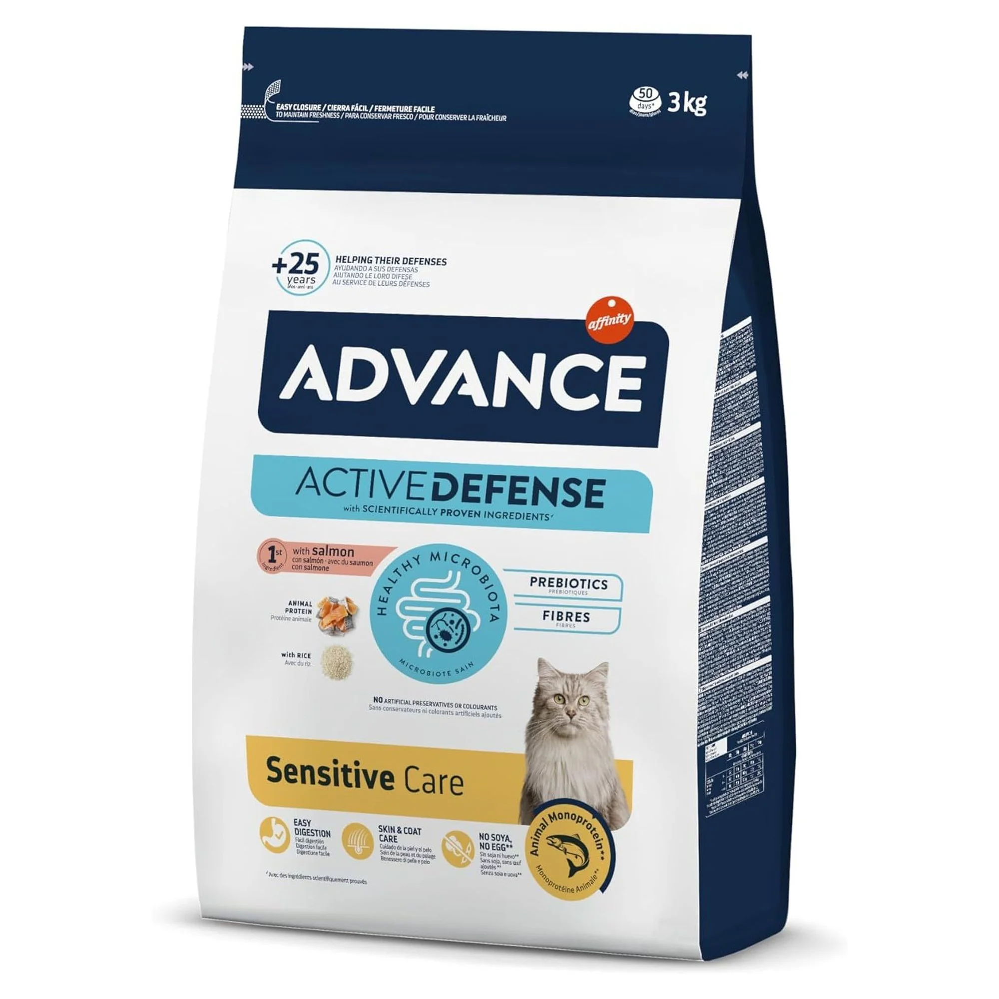 Advance Sensitive Hassas Sindirim için Somonlu Yetişkin Kedi Maması 3 KG
