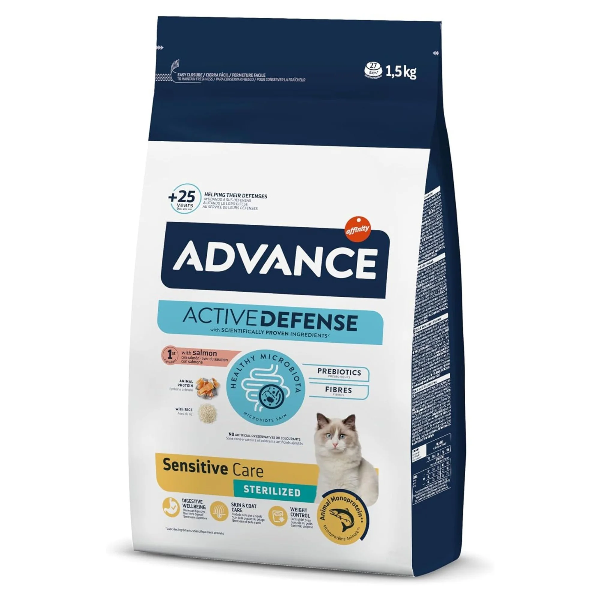 Advance Hassas Sindirim için Somonlu Kısırlaştırılmış Yetişkin Kedi Maması 1.5 KG