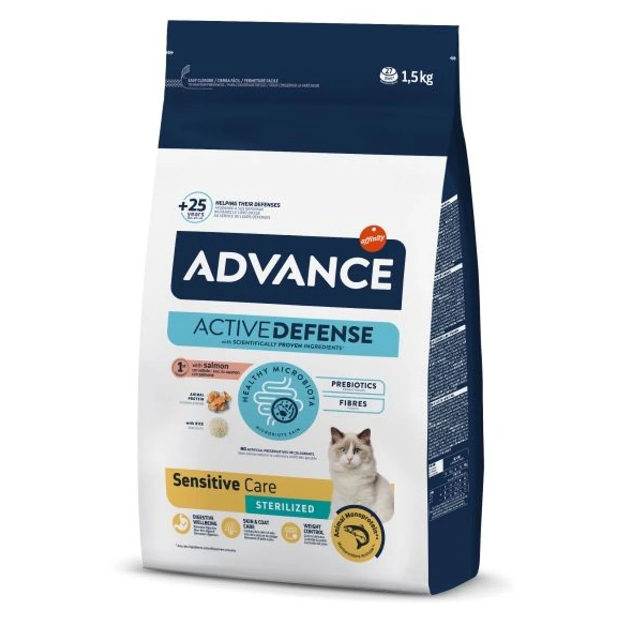 Advance Advance Hassas Sindirim için Somonlu Kısırlaştırılmış Yetişkin Kedi Maması 1.5 KG