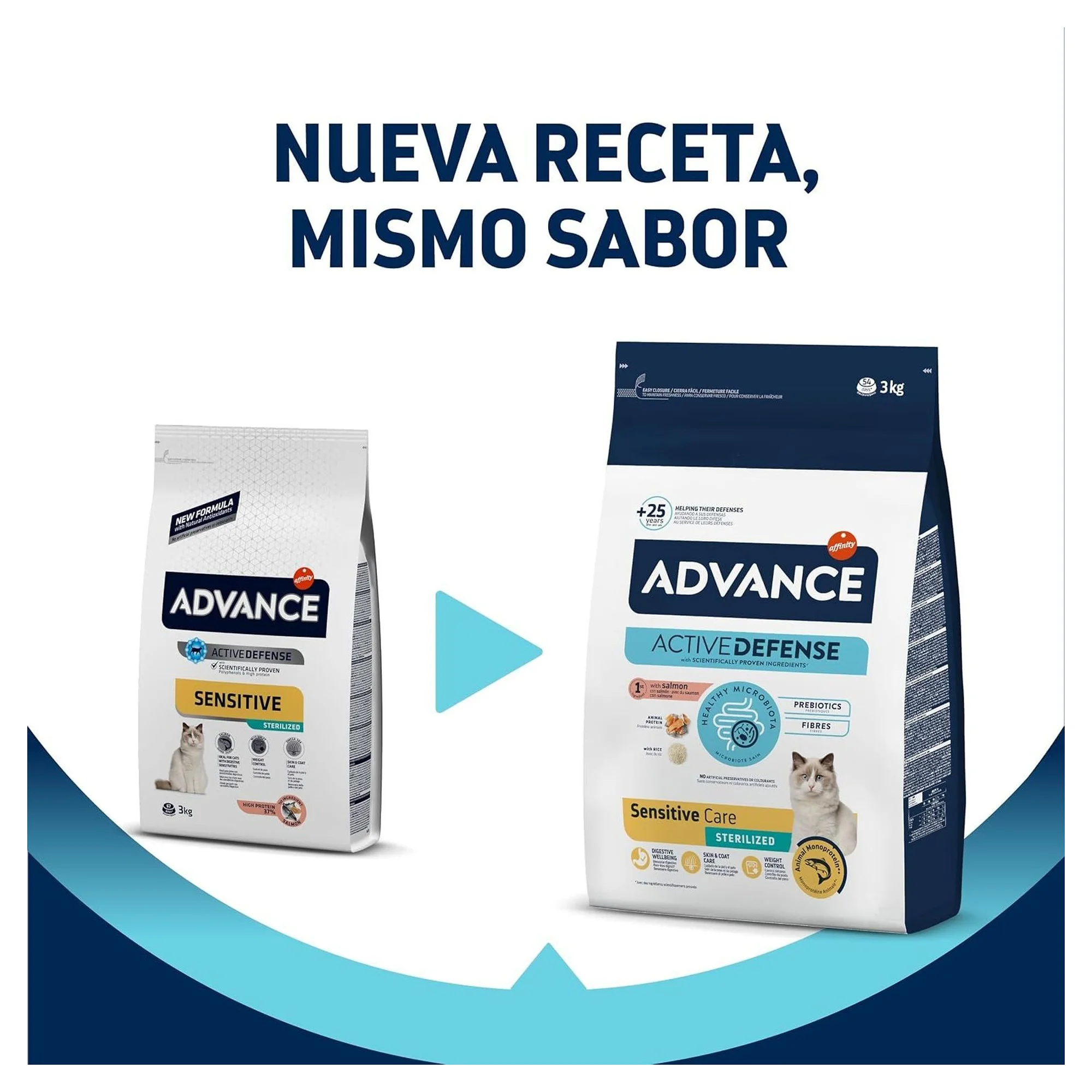 Advance Hassas Sindirim için Somonlu Kısırlaştırılmış Yetişkin Kedi Maması 3 KG — 3 kg — Görsel 2