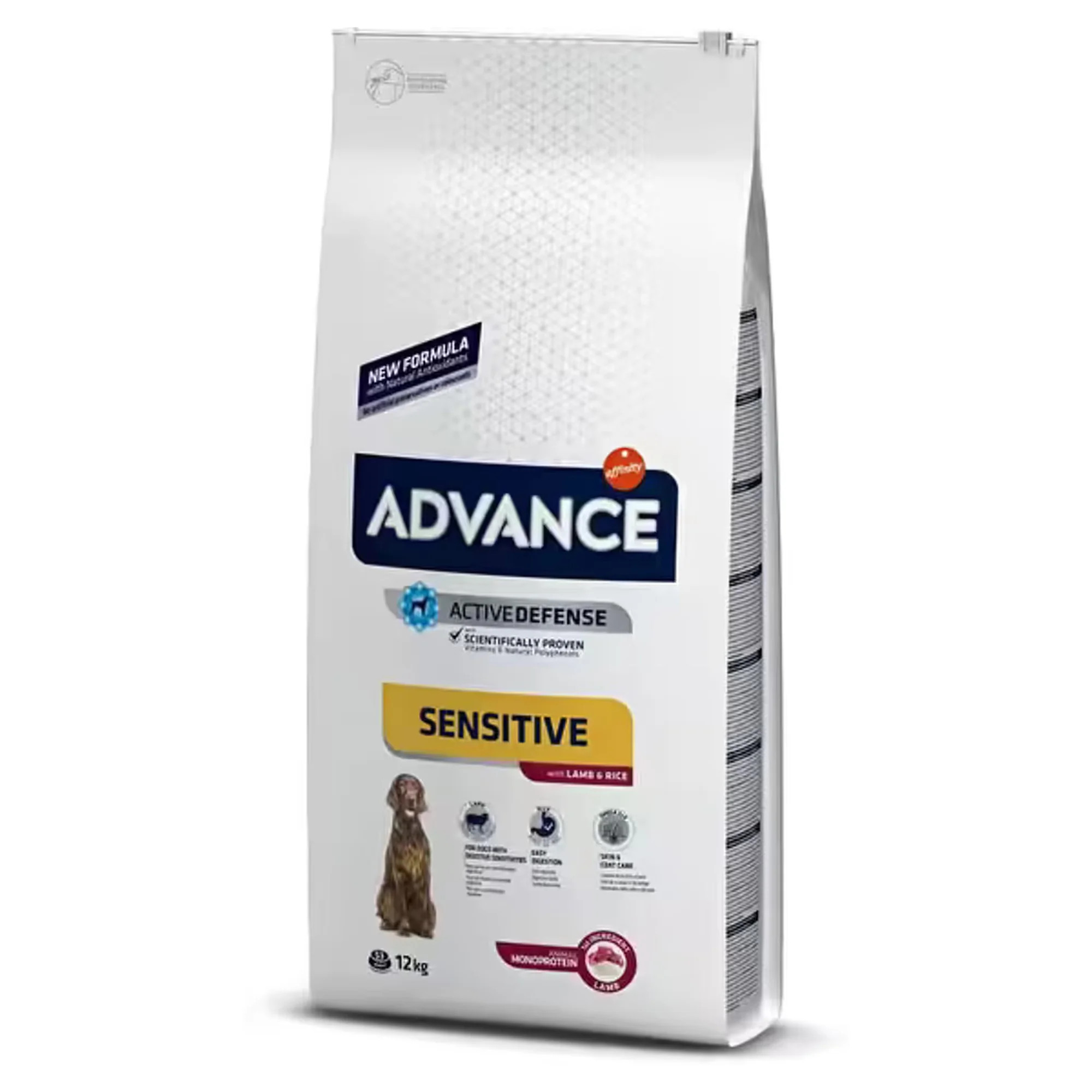 Advance Advance Sensitive Hassas Sindirim için Kuzulu ve Pirinçli Yetişkin Köpek Maması 12 KG