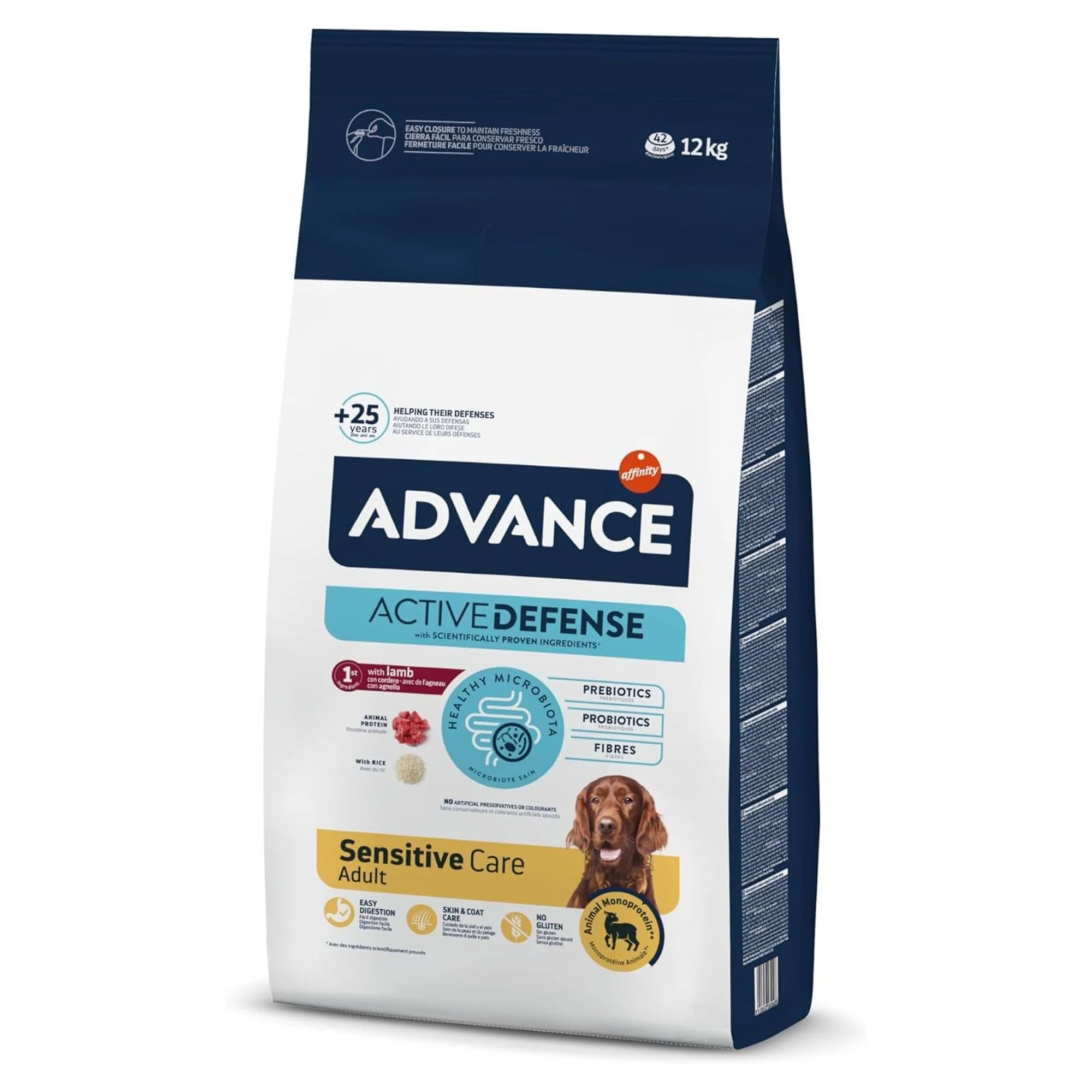 Advance Sensitive Hassas Sindirim için Kuzulu ve Pirinçli Yetişkin Köpek Maması 12 KG