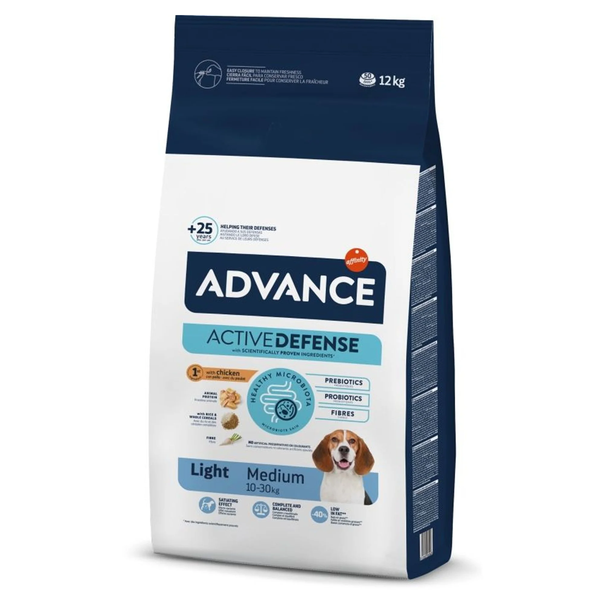 Advance Advance Light Tavuklu Orta Irk Yetişkin Köpek Maması 12 KG