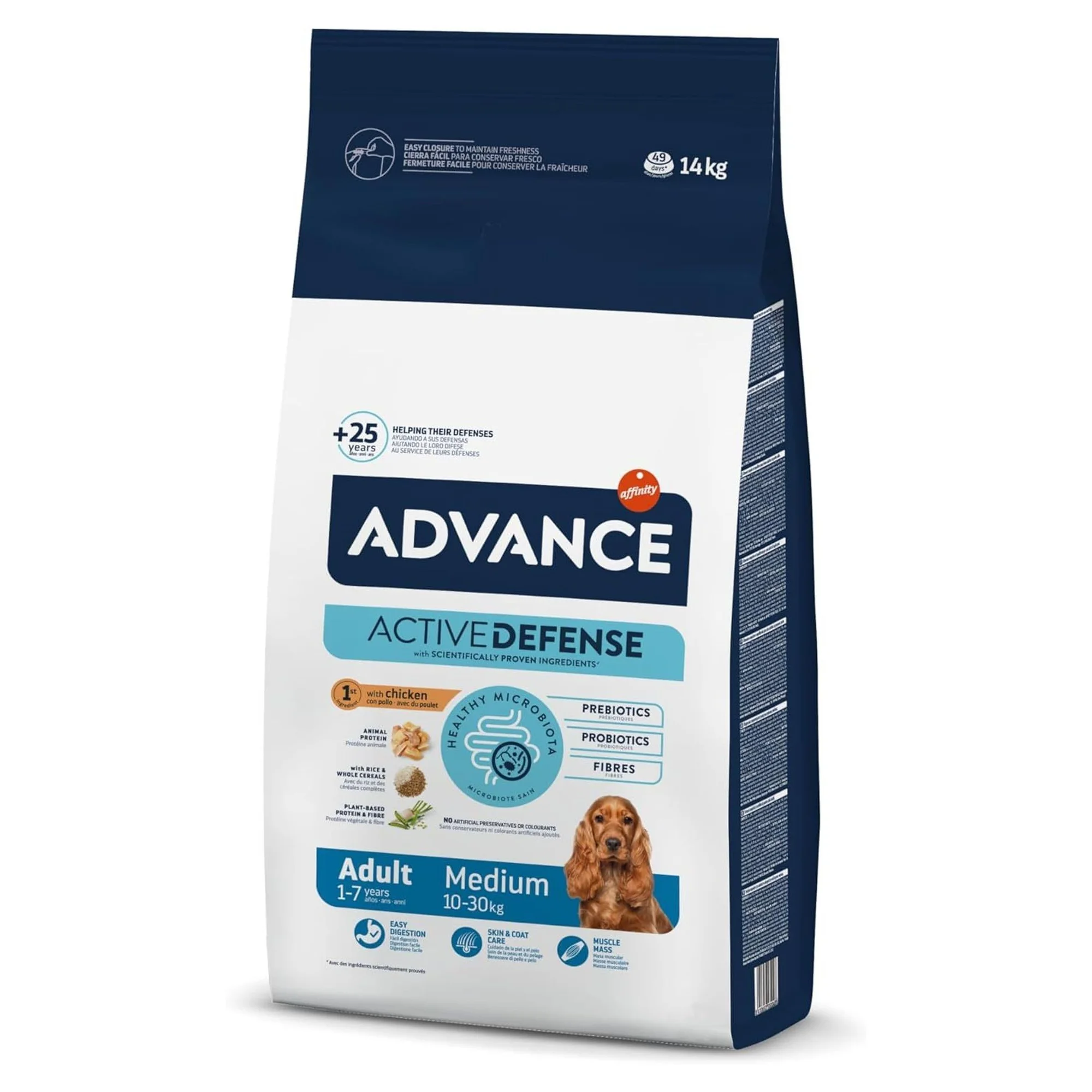 Advance Tavuklu Orta Irk Yetişkin Köpek Maması 14 KG