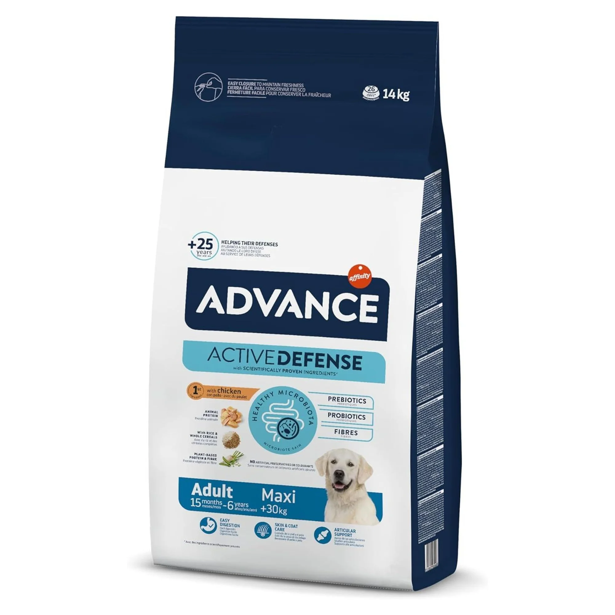 Advance Tavuklu ve Pirinçli Büyük Irk Yetişkin Köpek Maması 14 KG