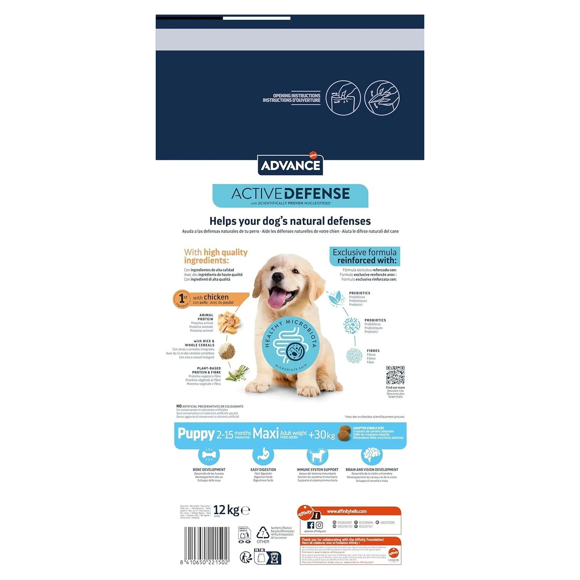 Advance Puppy Protect Tavuklu Büyük Irk Yavru Köpek Maması 12 KG — Normal, 12.1 kg — Görsel 3