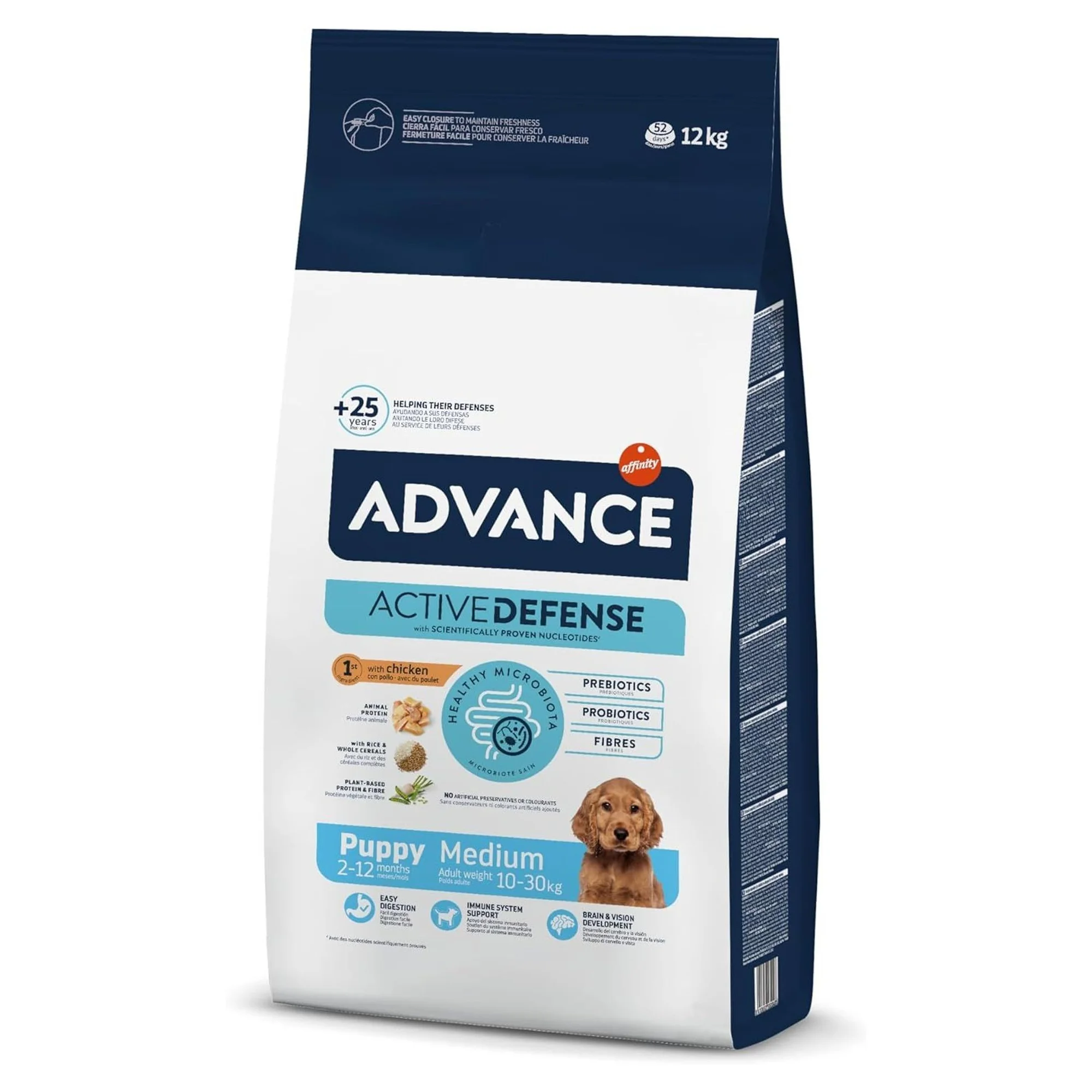 Advance Puppy Protect Tavuklu Orta Irk Yavru Köpek Maması 12 KG